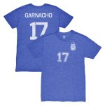 Shop alejandro garnacho argentina national team 1863fc player vintage tri-blend t-shirt – blue – France Football Shirts & World Cup Jerseys