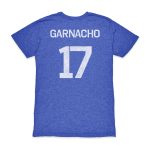 Shop alejandro garnacho argentina national team 1863fc player vintage tri-blend t-shirt – blue – France Football Shirts & World Cup Jerseys