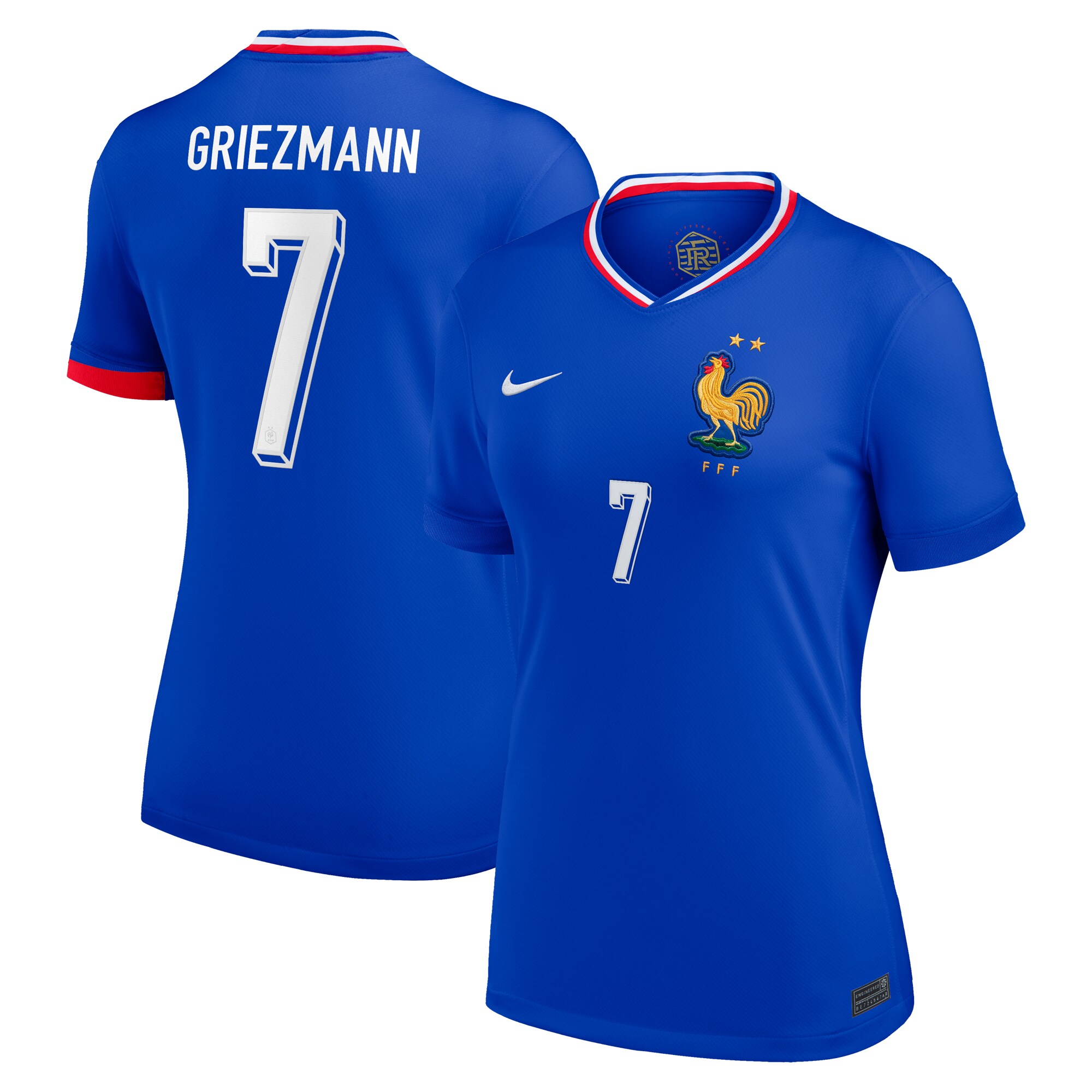 Shop antoine griezmann france national team nike women8217s 2024 home replica jersey – blue – France Football Shirts & World Cup Jerseys