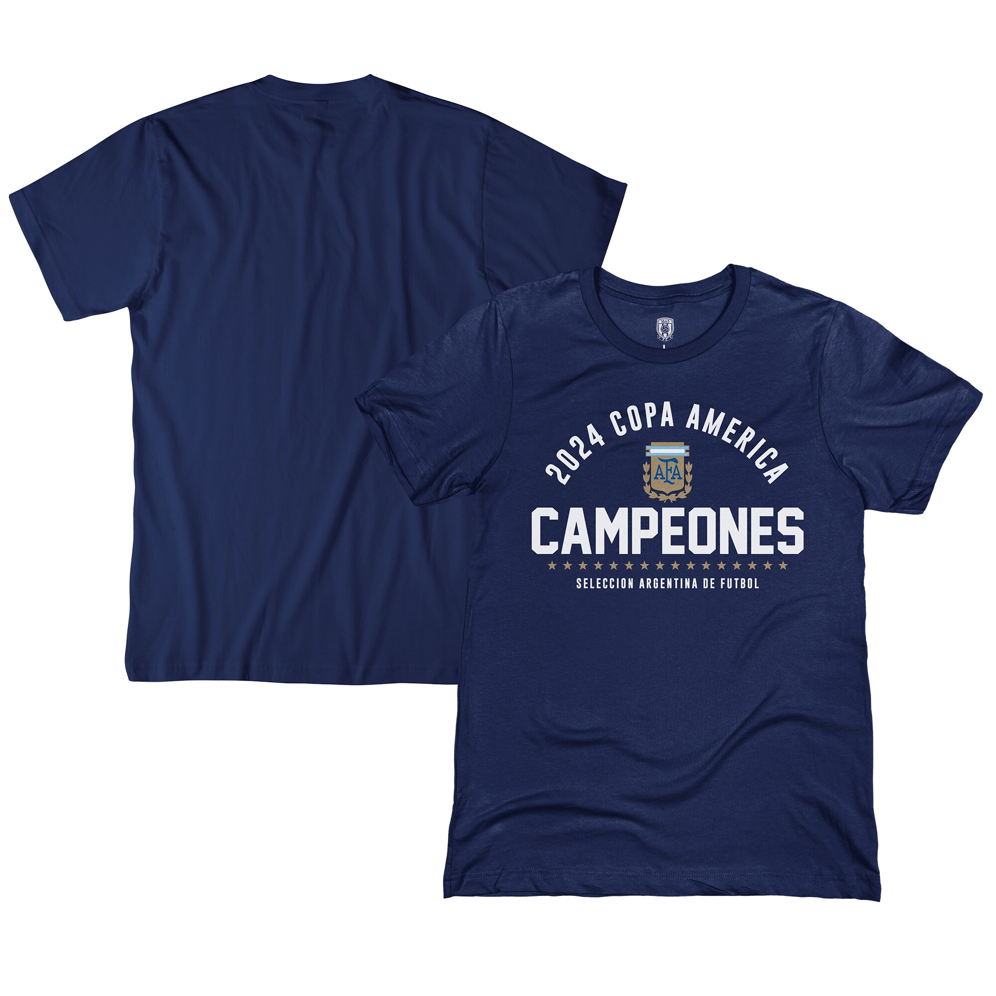 Shop argentina national team 1863fc 2024 copa america champions t-shirt – navy – France Football Shirts & World Cup Jerseys