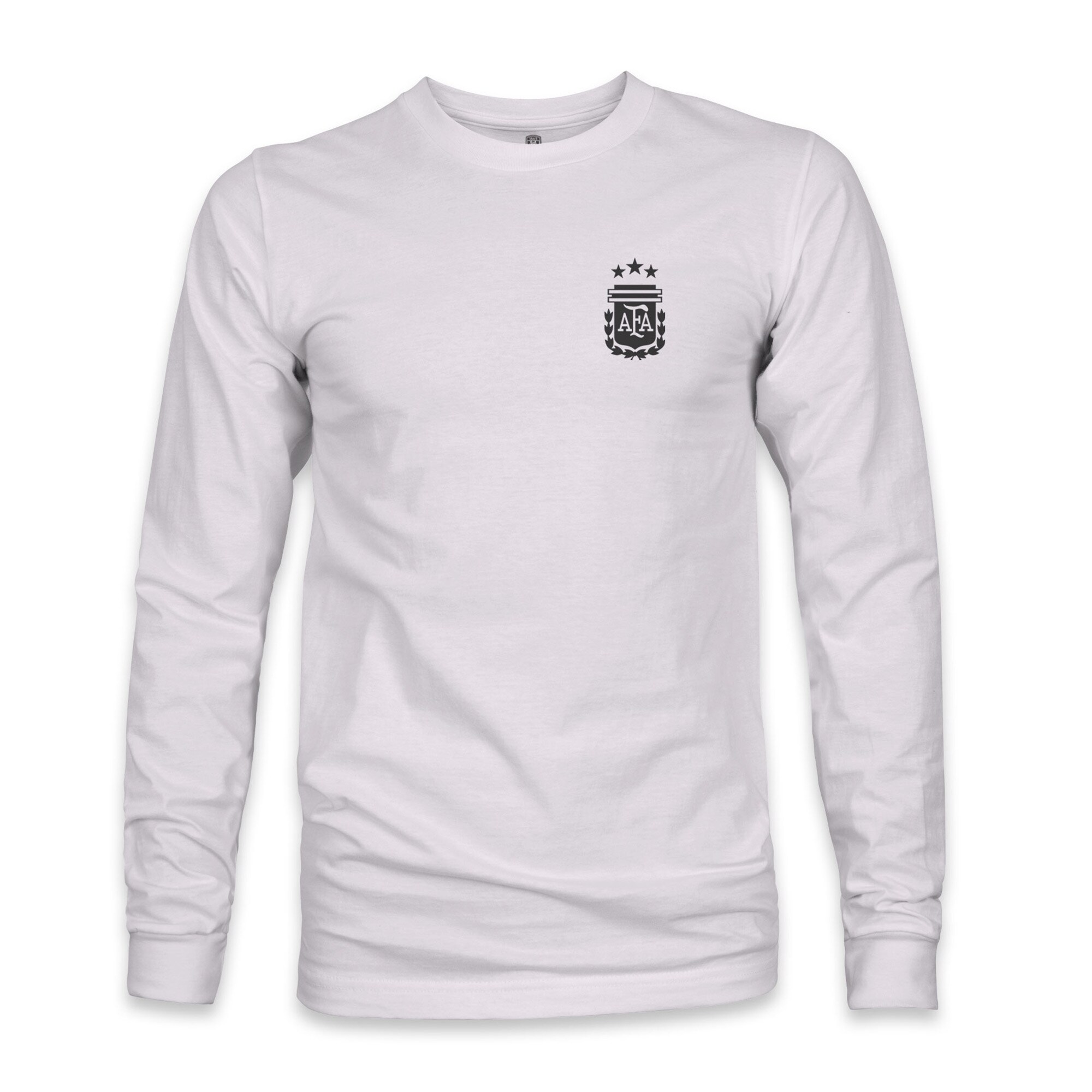 Shop argentina national team 1863fc back team arch long sleeve t-shirt – gray – France Football Shirts & World Cup Jerseys