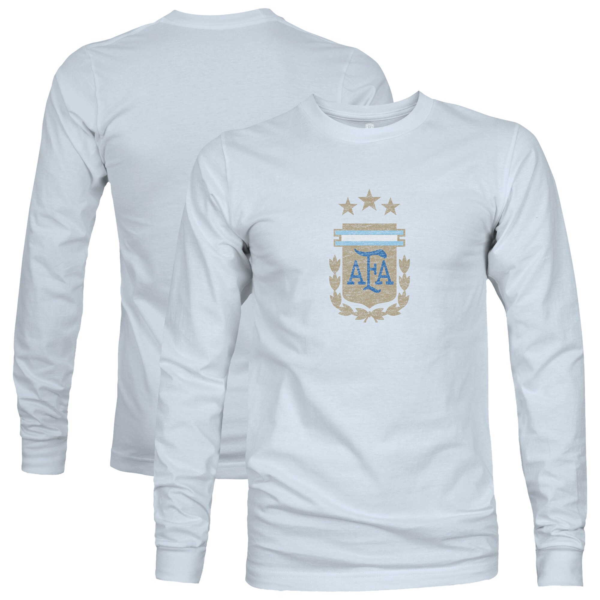 Shop argentina national team 1863fc color badge long sleeve t-shirt – light blue – France Football Shirts & World Cup Jerseys
