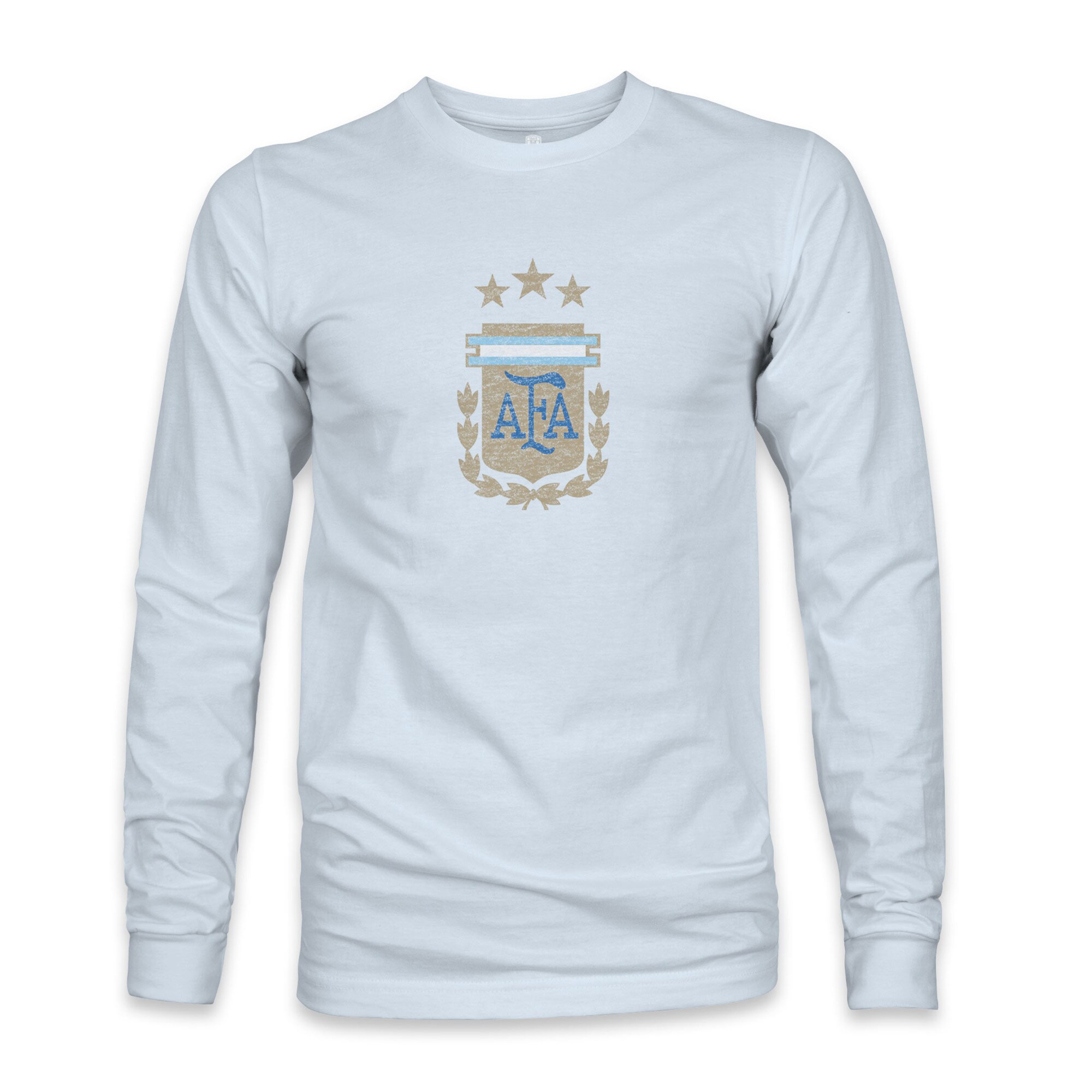 Shop argentina national team 1863fc color badge long sleeve t-shirt – light blue – France Football Shirts & World Cup Jerseys