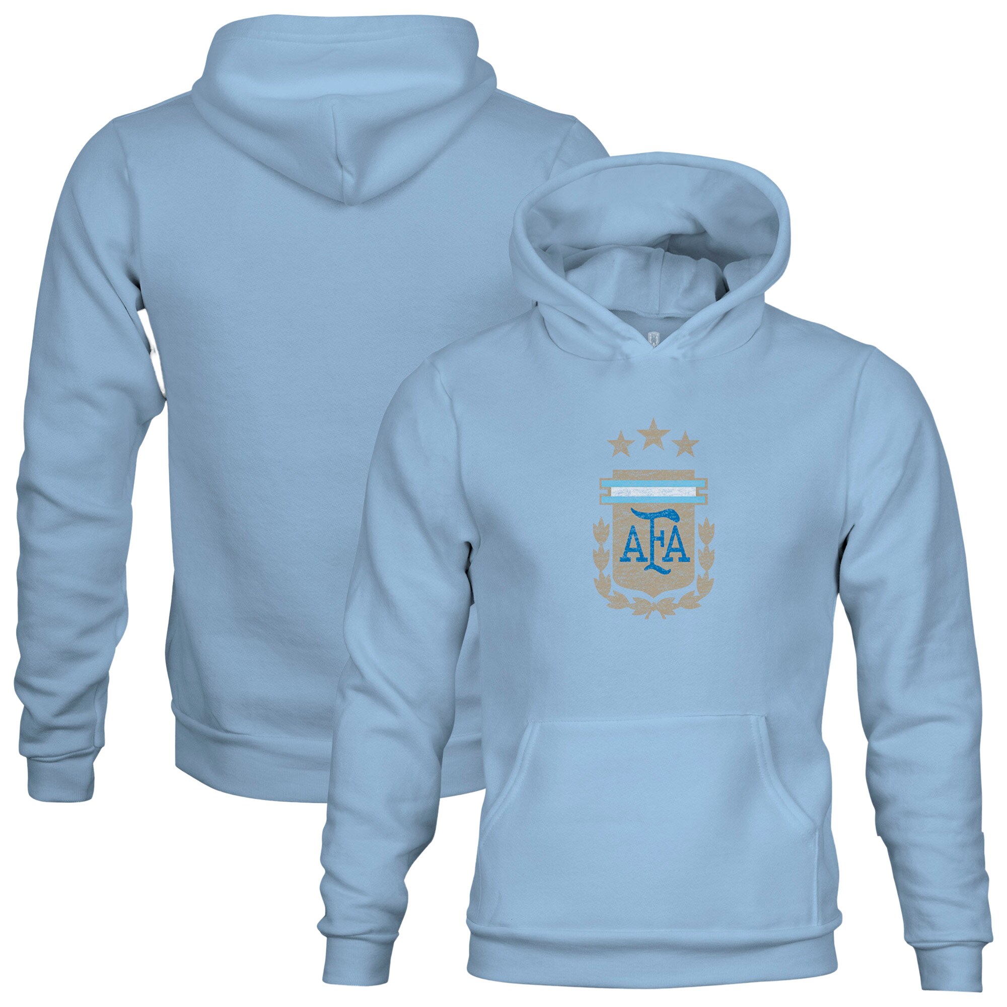 Shop argentina national team 1863fc youth color badge fleece pullover hoodie – blue – France Football Shirts & World Cup Jerseys