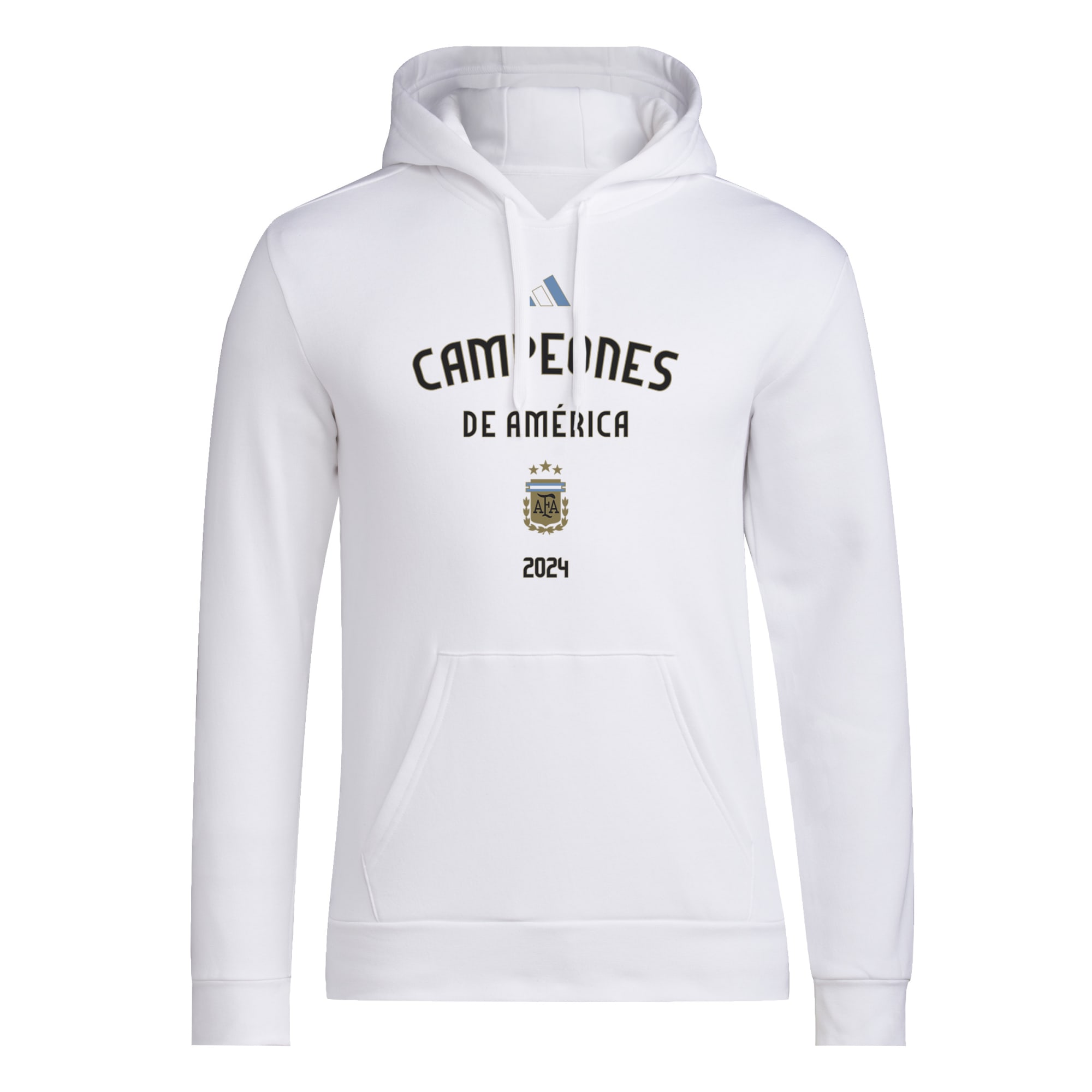 Shop argentina national team adidas 2024 copa america champions pullover hoodie – white – France Football Shirts & World Cup Jerseys