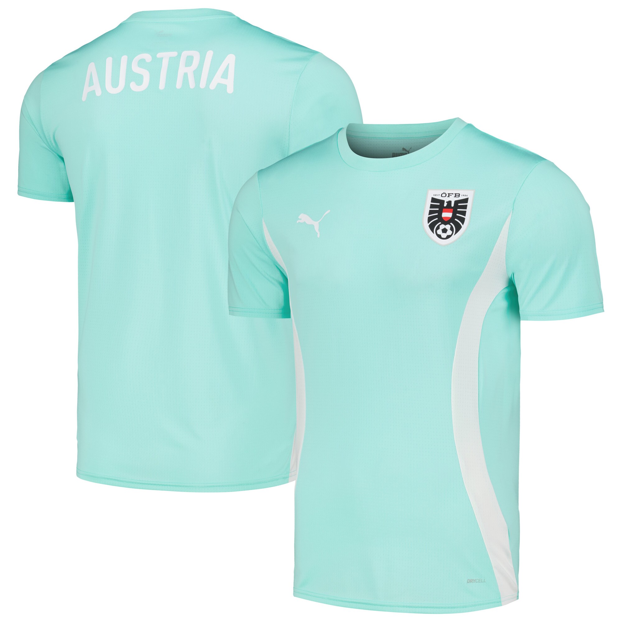 Shop austria national team puma 202324 pre-match jersey – mint – France Football Shirts & World Cup Jerseys