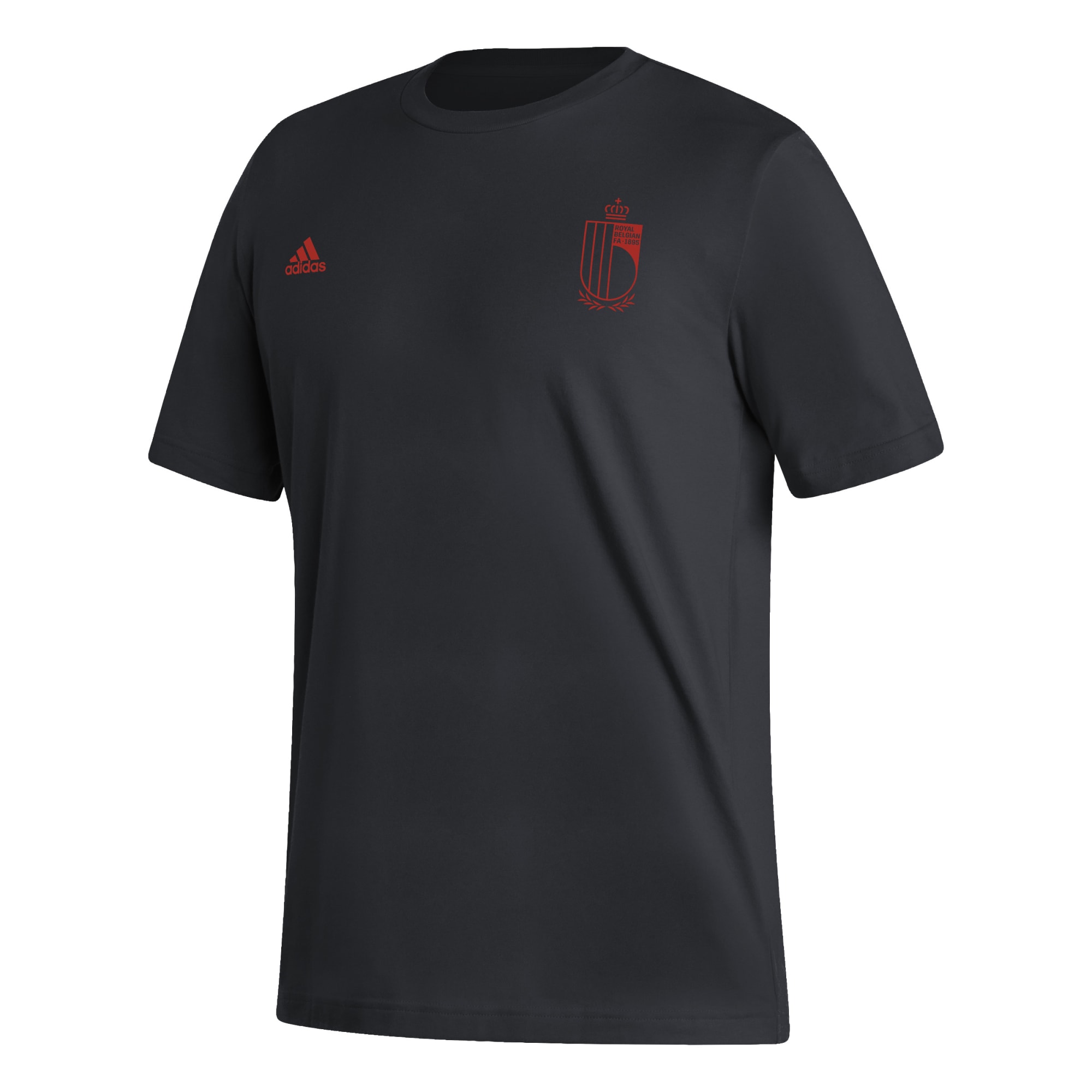 Shop belgium national team adidas pattern crest t-shirt – black – France Football Shirts & World Cup Jerseys