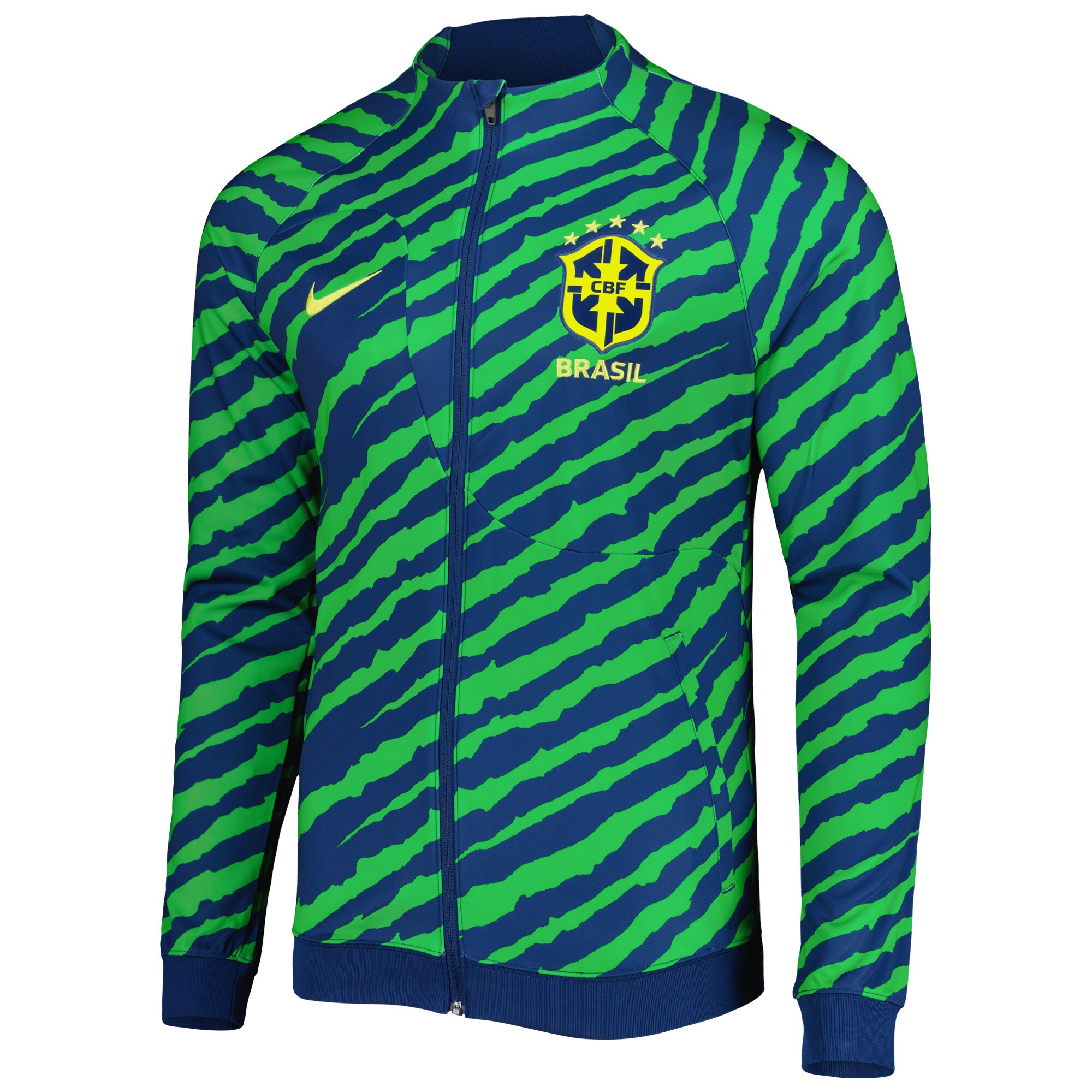 Shop brazil national team nike 2022 academy pro anthem performance raglan full-zip jacket – bluegreen – France Football Shirts & World Cup Jerseys