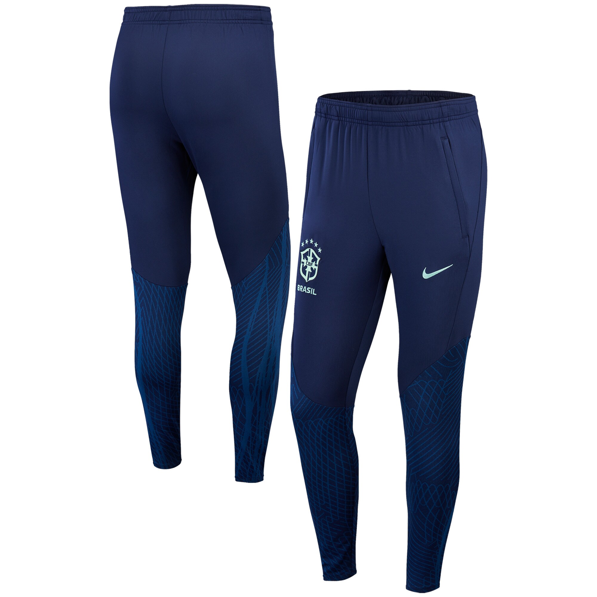 Shop brazil national team nike 2022 strike performace track pants – navy – France Football Shirts & World Cup Jerseys