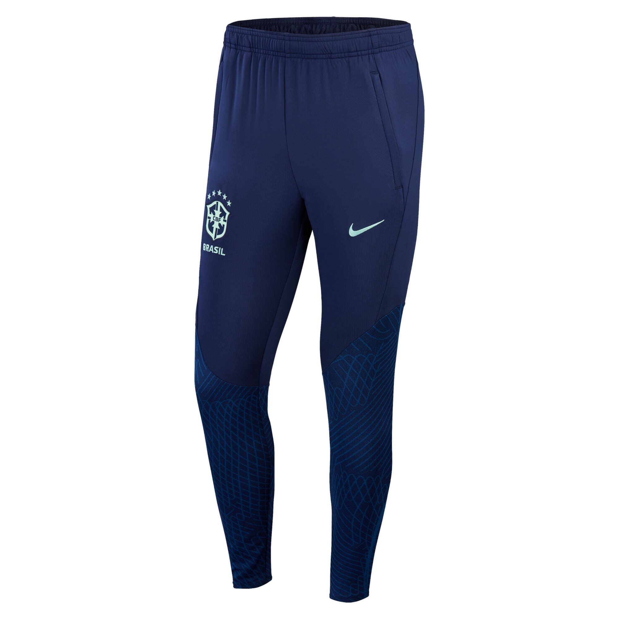 Shop brazil national team nike 2022 strike performace track pants – navy – France Football Shirts & World Cup Jerseys