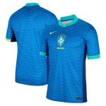 Shop brazil national team nike 2024 away stadium replica jersey – blue – France Football Shirts & World Cup Jerseys