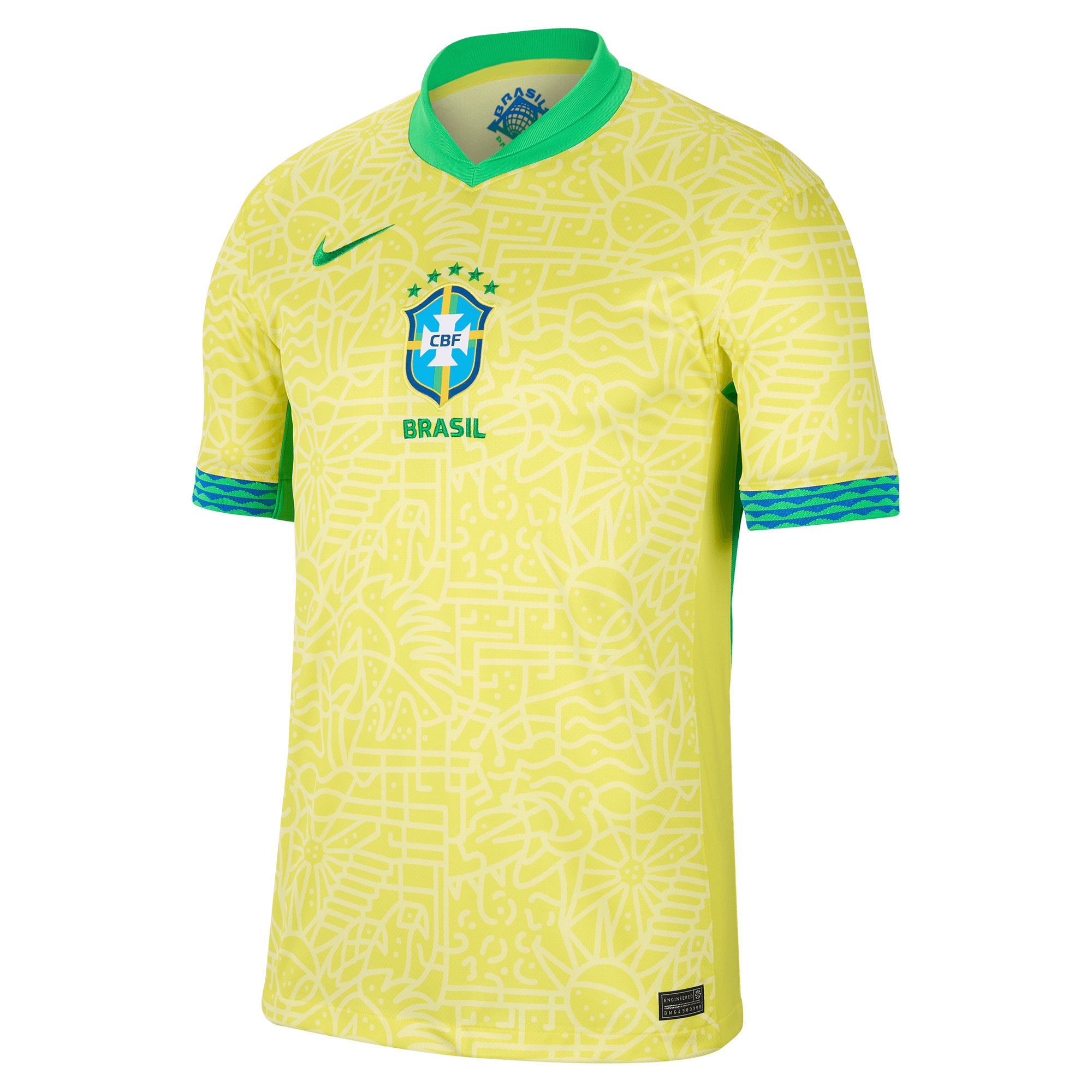 Shop brazil national team nike 2024 home stadium replica jersey – yellow – France Football Shirts & World Cup Jerseys