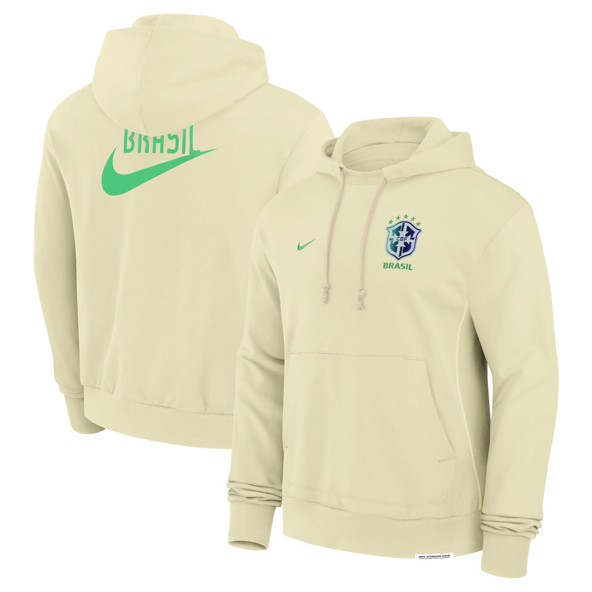 Shop brazil national team nike standard issue pullover hoodie – yellow – France Football Shirts & World Cup Jerseys