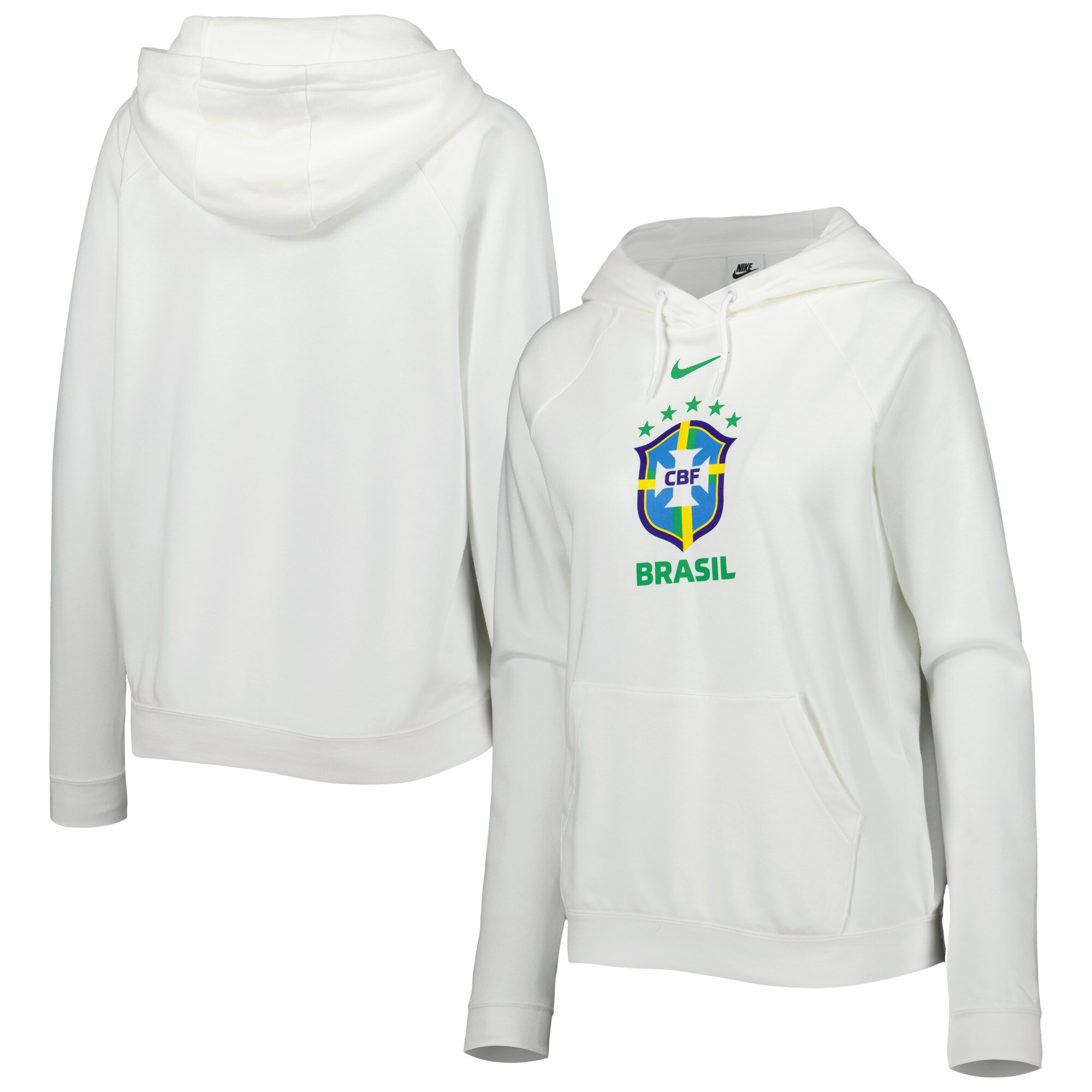 Shop brazil national team nike women8217s varsity raglan tri-blend pullover hoodie – white – France Football Shirts & World Cup Jerseys