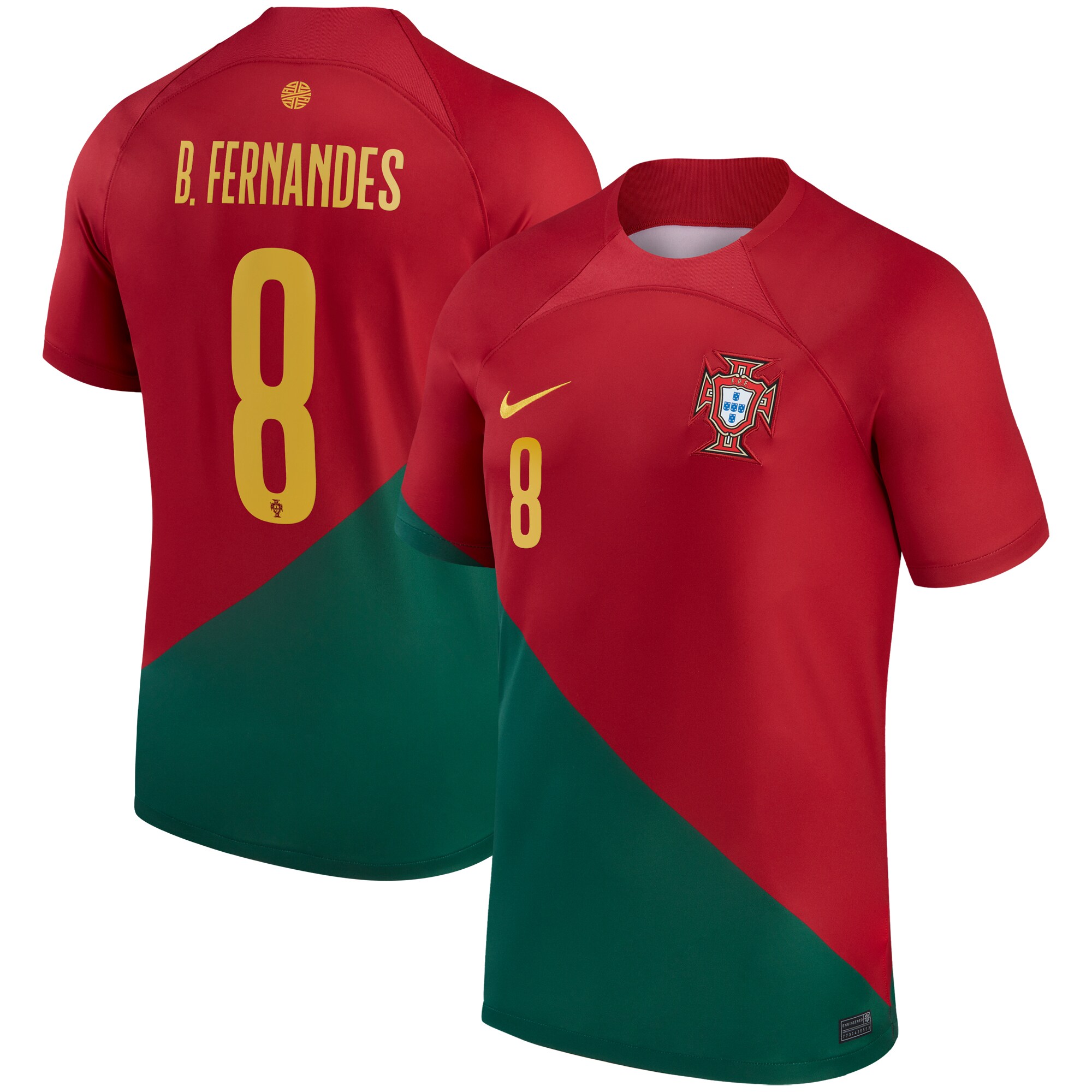 Shop bruno fernandes portugal national team nike 202223 home breathe stadium replica player jersey – red – France Football Shirts & World Cup Jerseys
