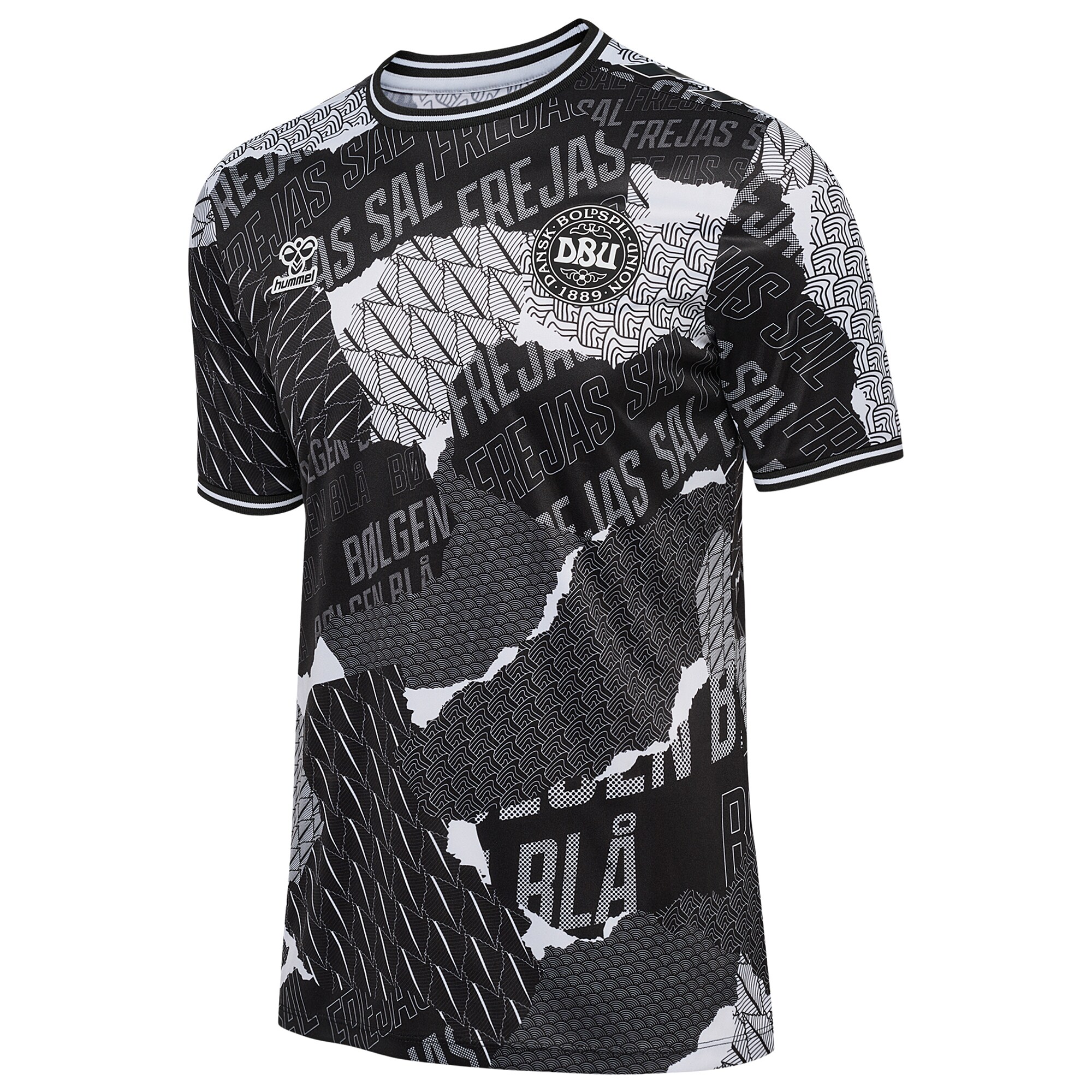 Shop denmark national team 2024 pre-match top – black – France Football Shirts & World Cup Jerseys