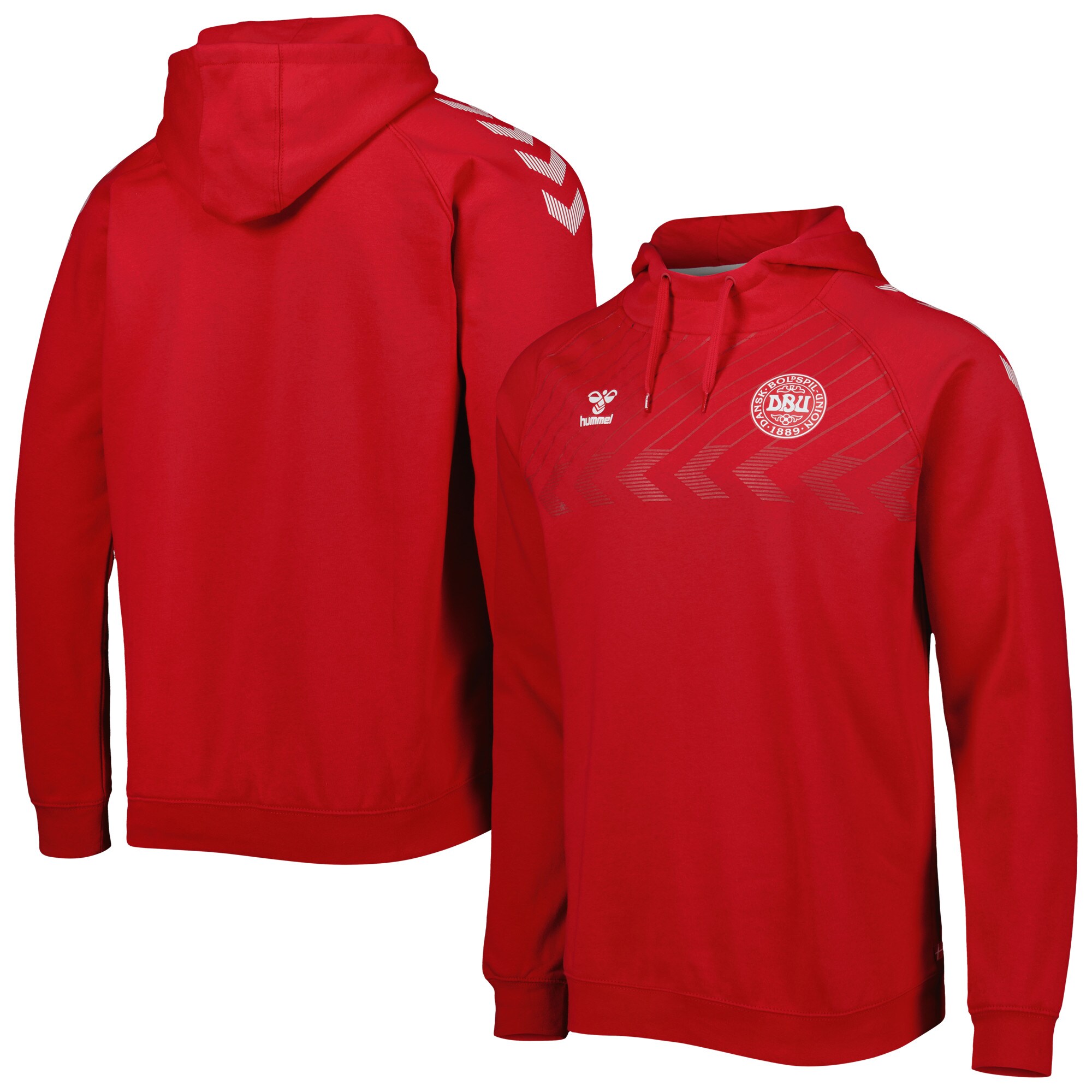 Shop denmark national team fan raglan pullover hoodie – red – France Football Shirts & World Cup Jerseys