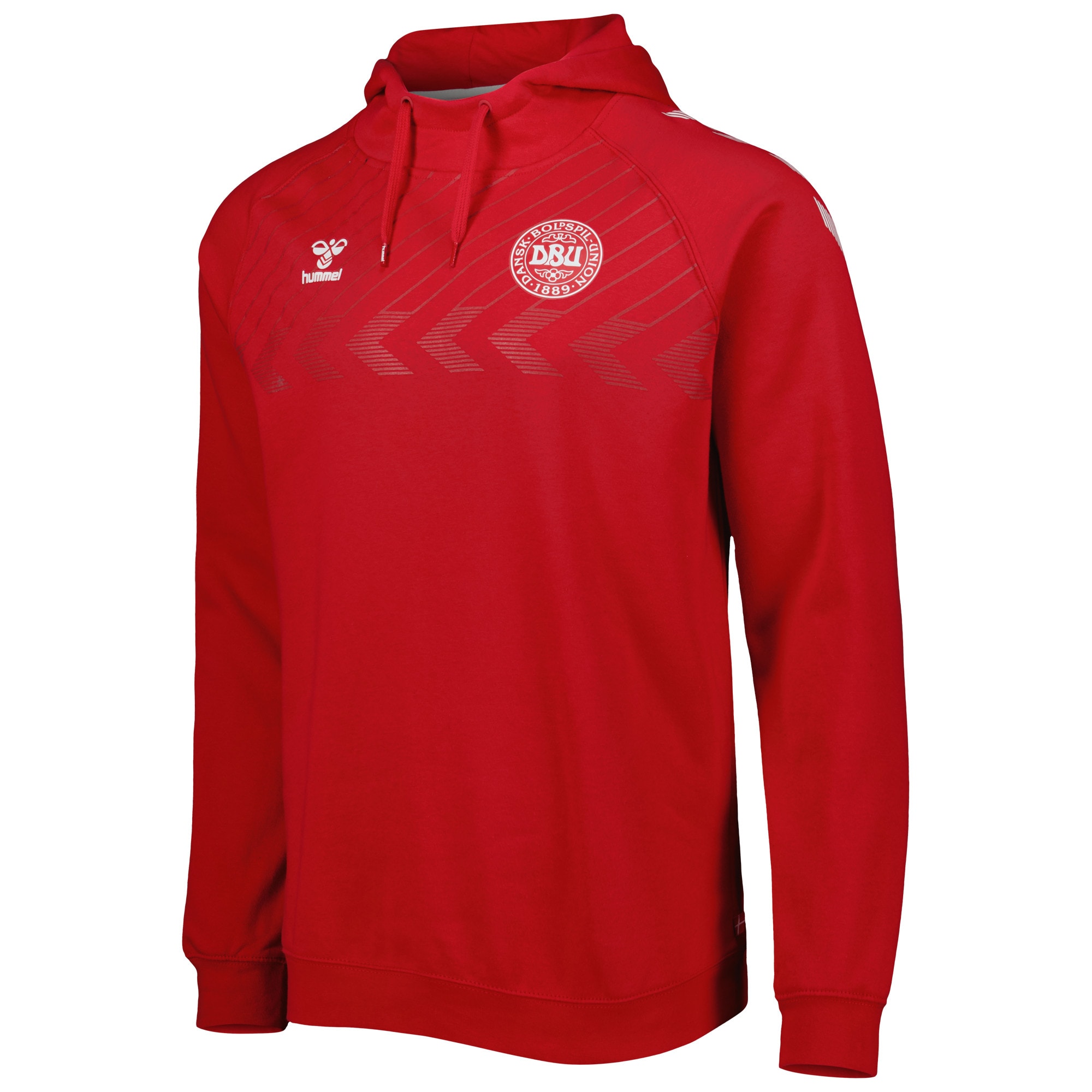 Shop denmark national team fan raglan pullover hoodie – red – France Football Shirts & World Cup Jerseys