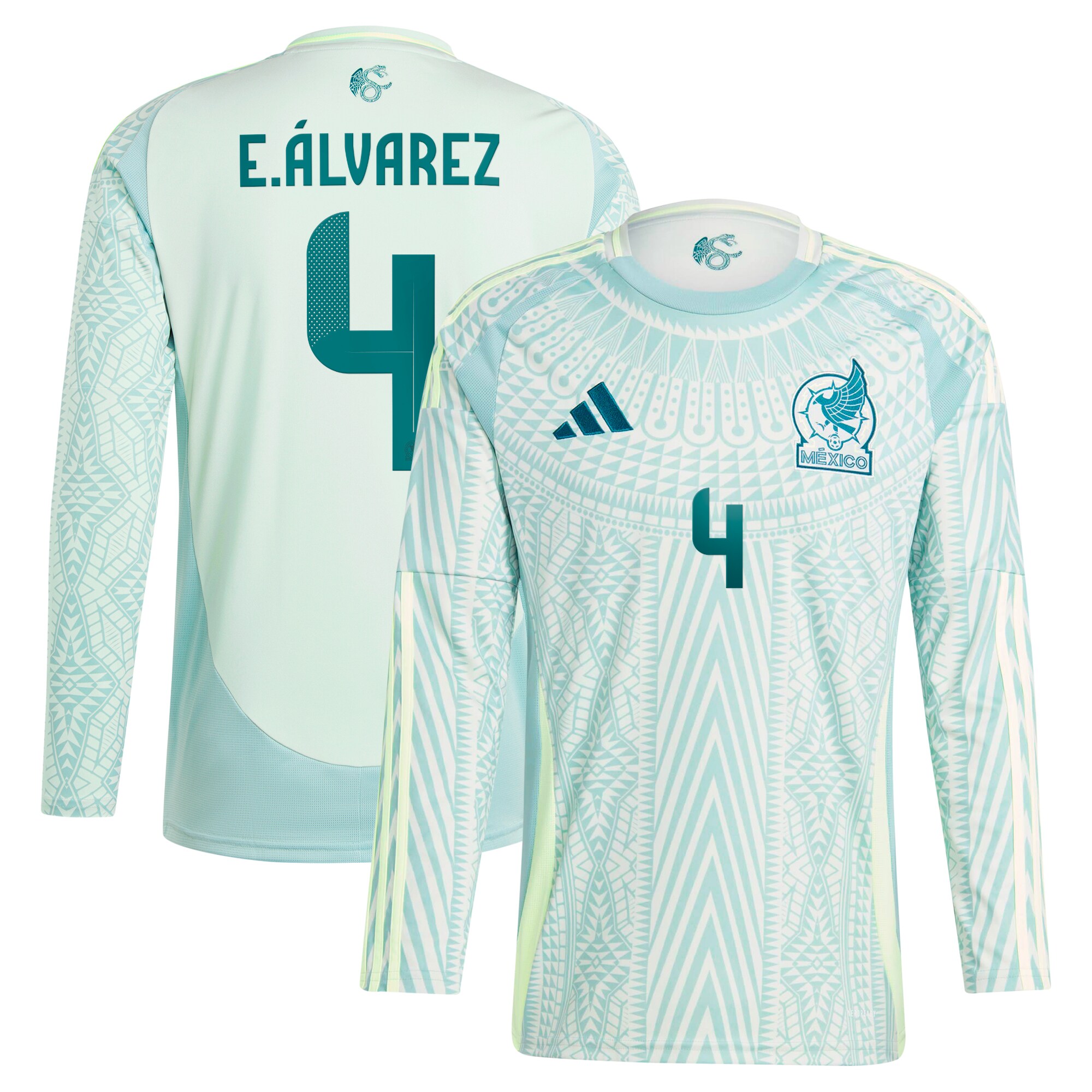 Shop edson alvarez mexico national team adidas 2024 away replica player long sleeve jersey – green – France Football Shirts & World Cup Jerseys
