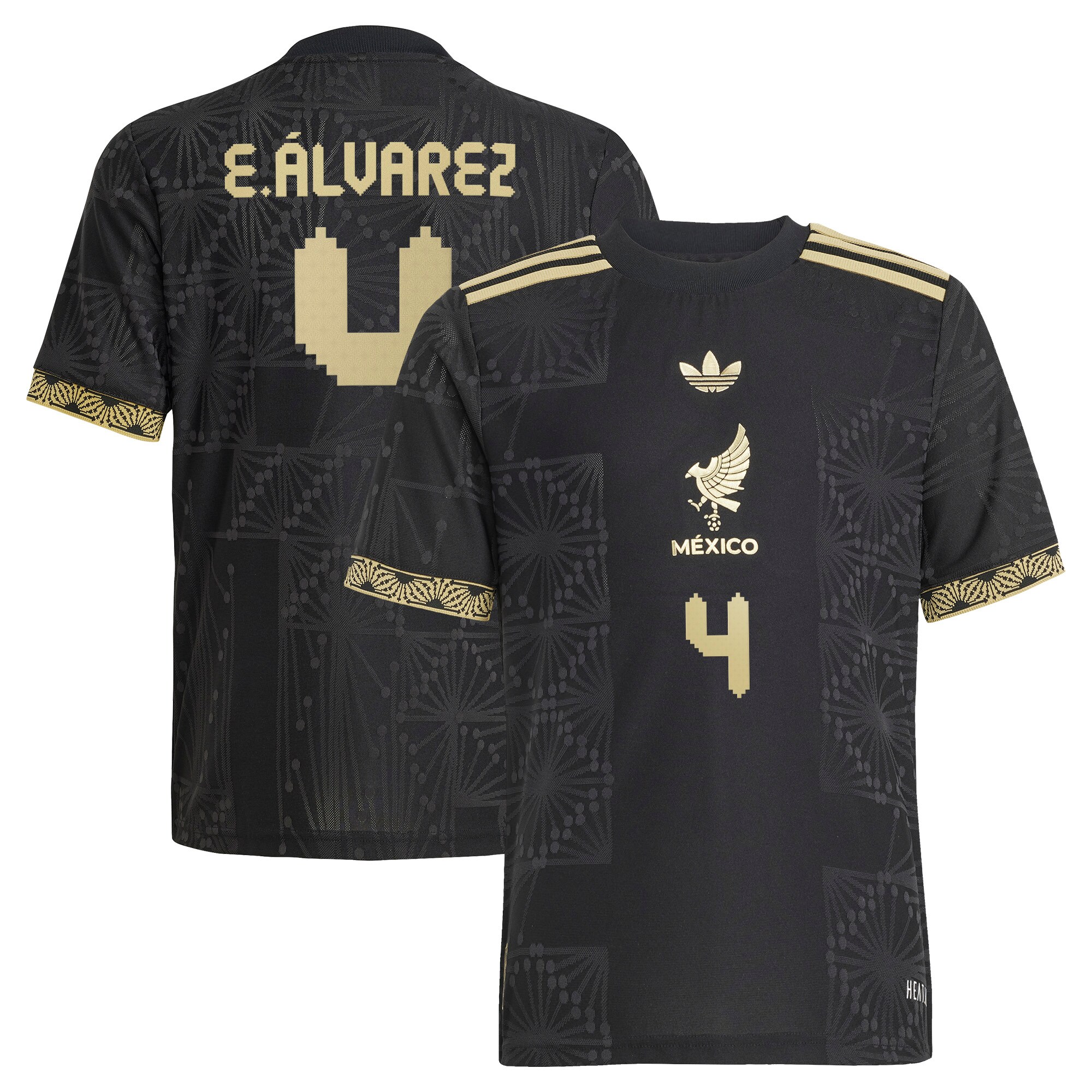 Shop edson alvarez mexico national team adidas youth 2025 third authentic player jersey – black – France Football Shirts & World Cup Jerseys