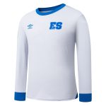 Shop el salvador national team umbro 2025 away replica long sleeve jersey – white – France Football Shirts & World Cup Jerseys