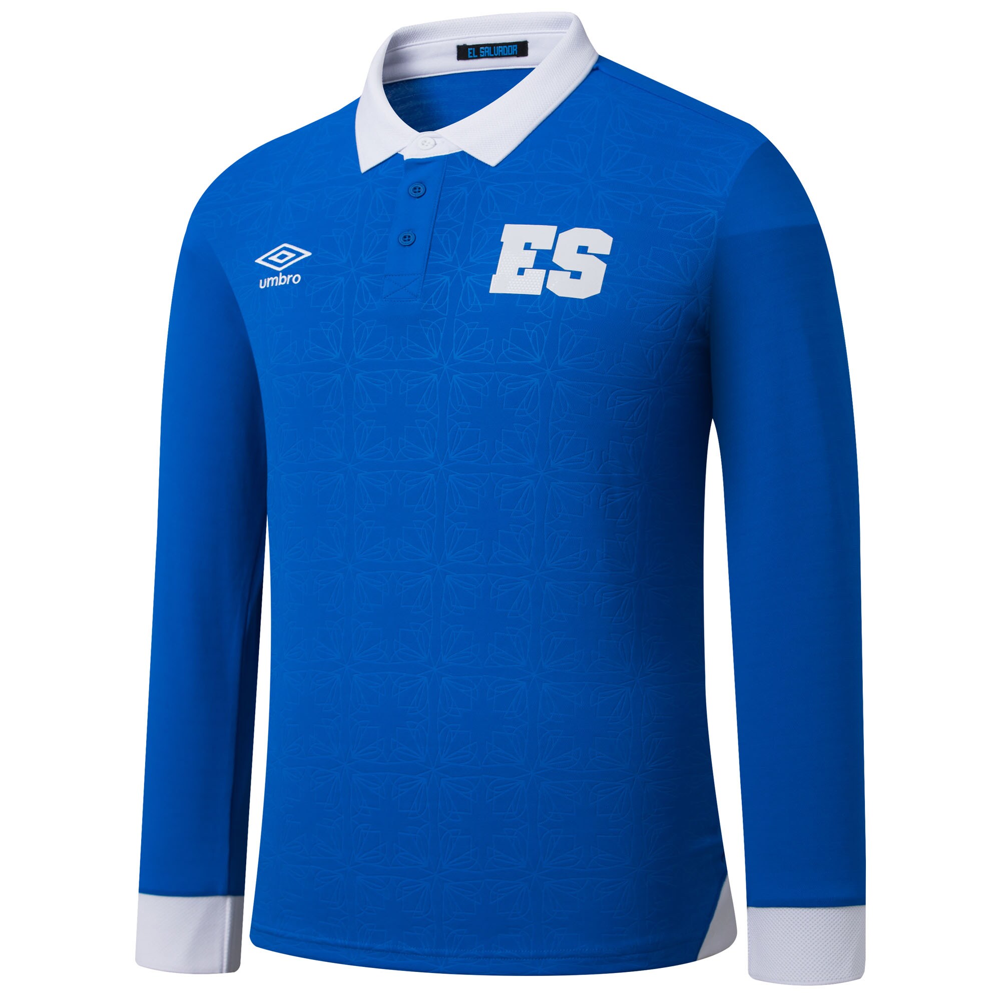 Shop el salvador national team umbro 2025 home replica long sleeve jersey – blue – France Football Shirts & World Cup Jerseys