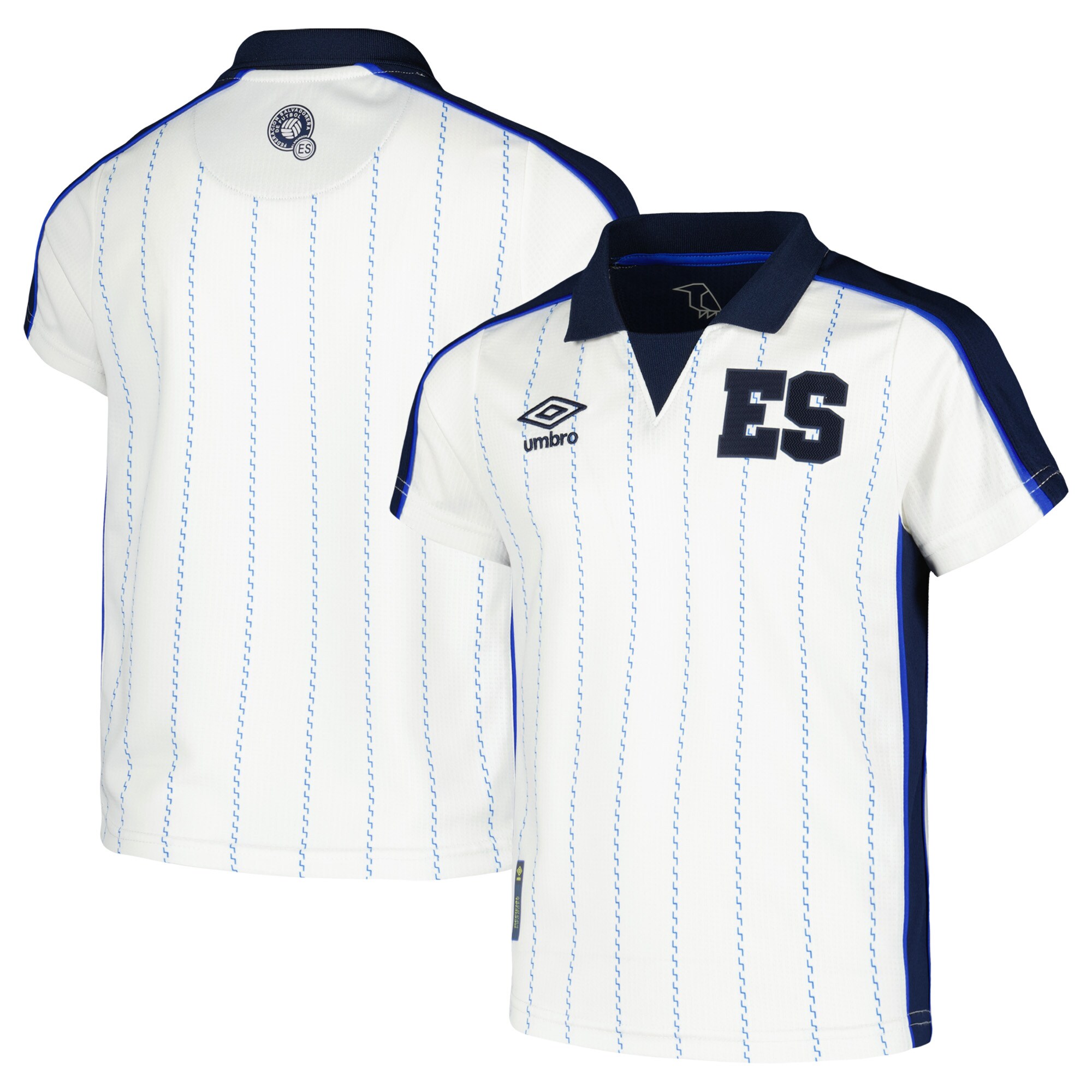 Shop el salvador national team umbro youth 2024 fourth replica jersey – white – France Football Shirts & World Cup Jerseys
