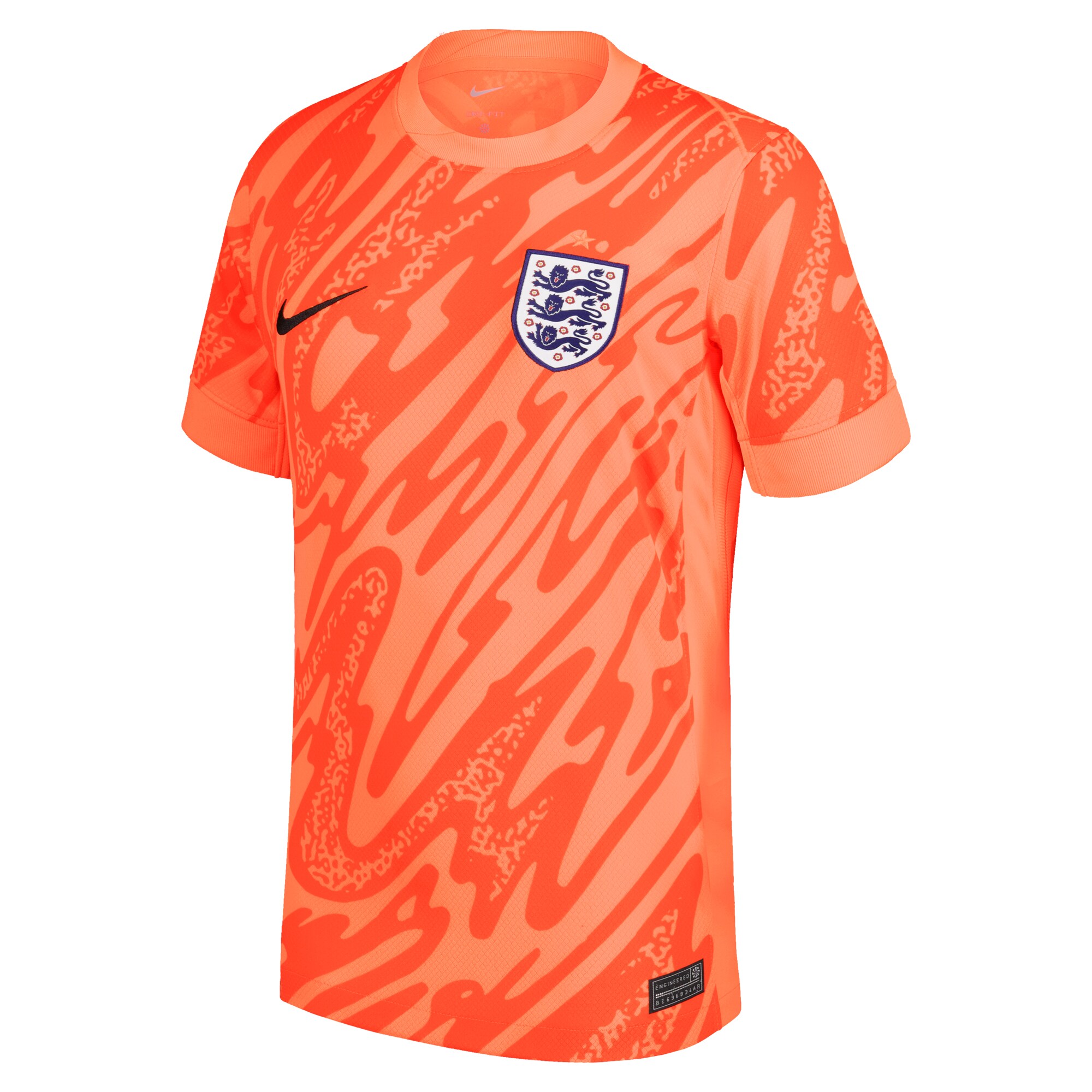Shop england national team nike 2024 goalkeeper replica stadium jersey orange – France Football Shirts & World Cup Jerseys