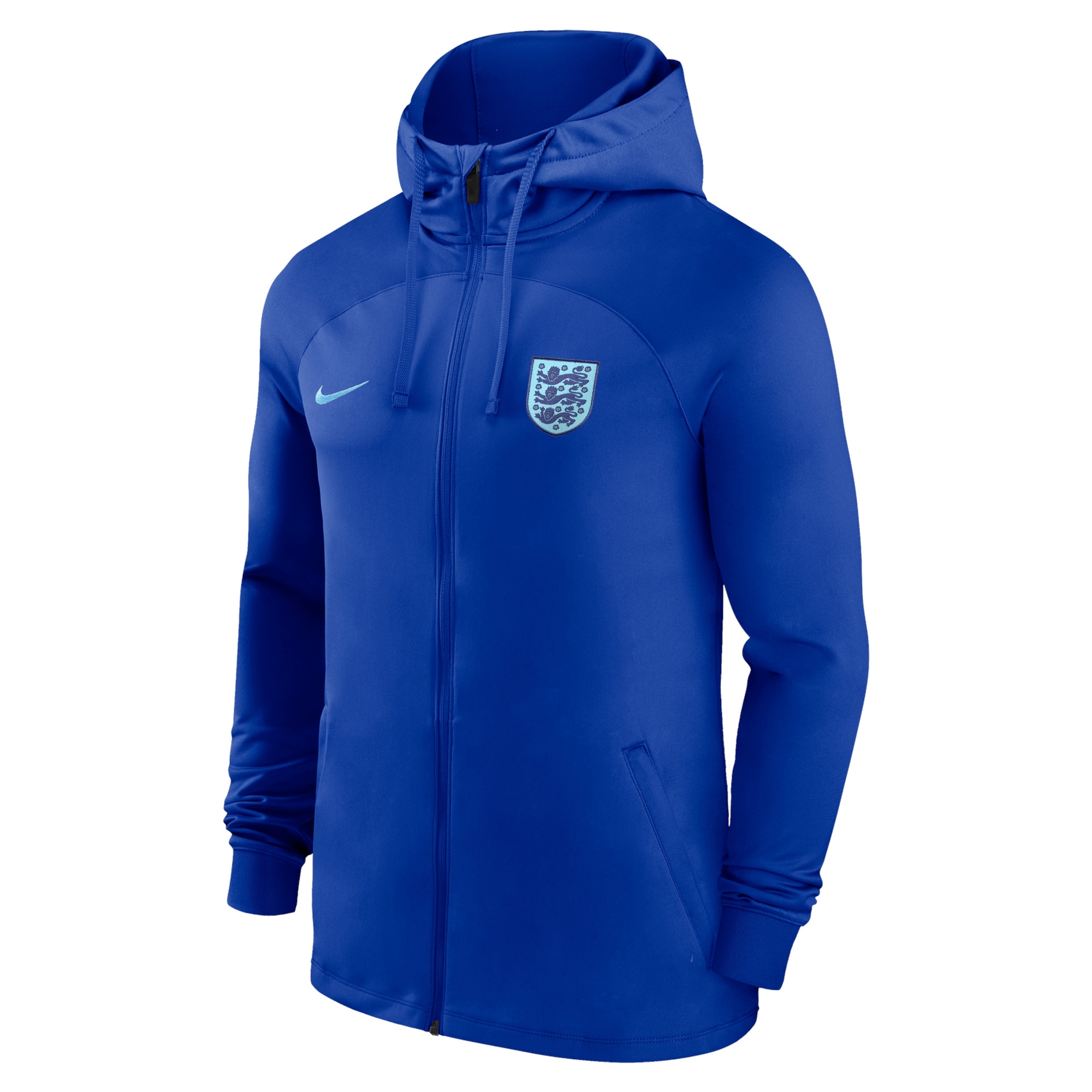 Shop england national team nike strike raglan hoodie full-zip track jacket – blue – France Football Shirts & World Cup Jerseys