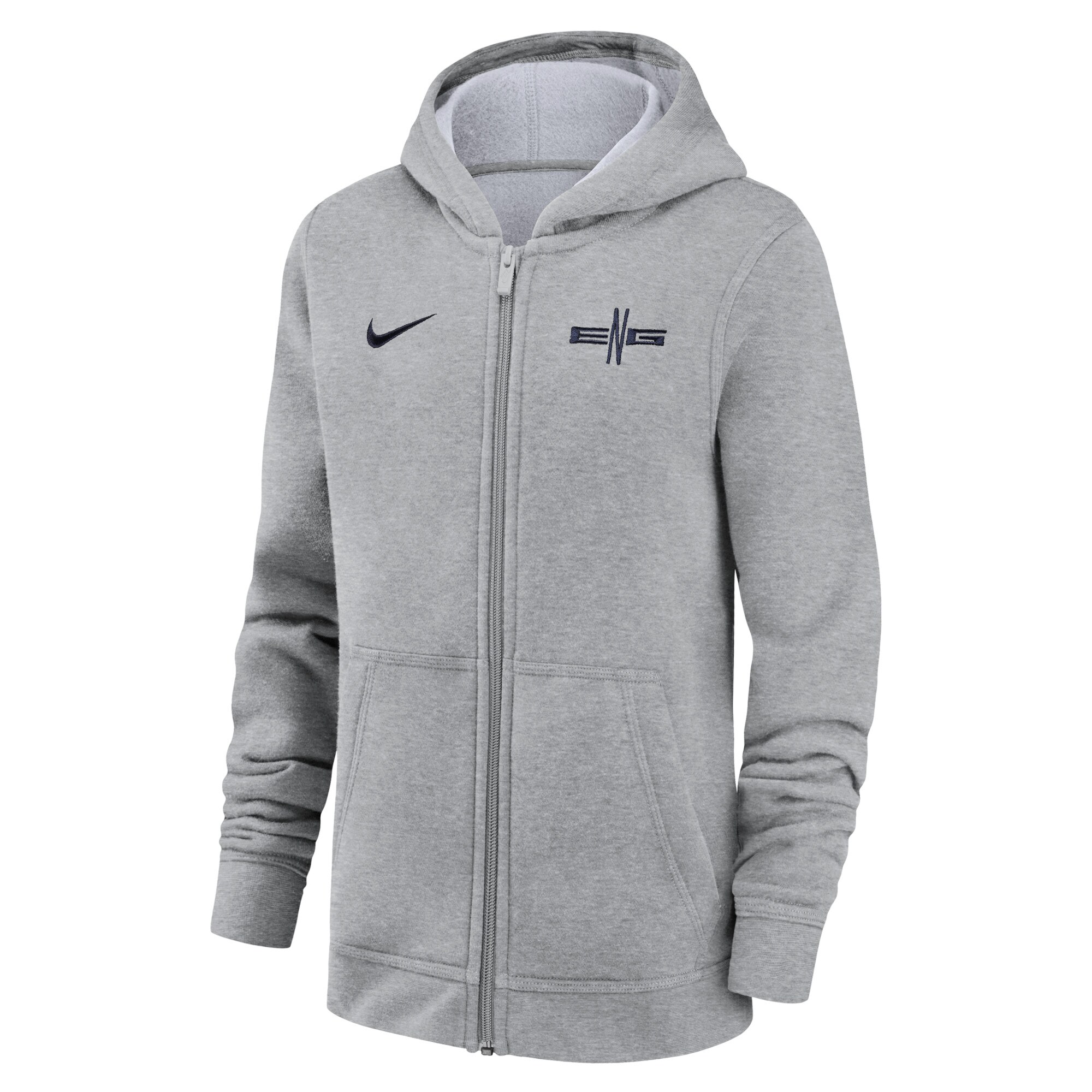 Shop england national team nike youth logo club full-zip hoodie – gray – France Football Shirts & World Cup Jerseys