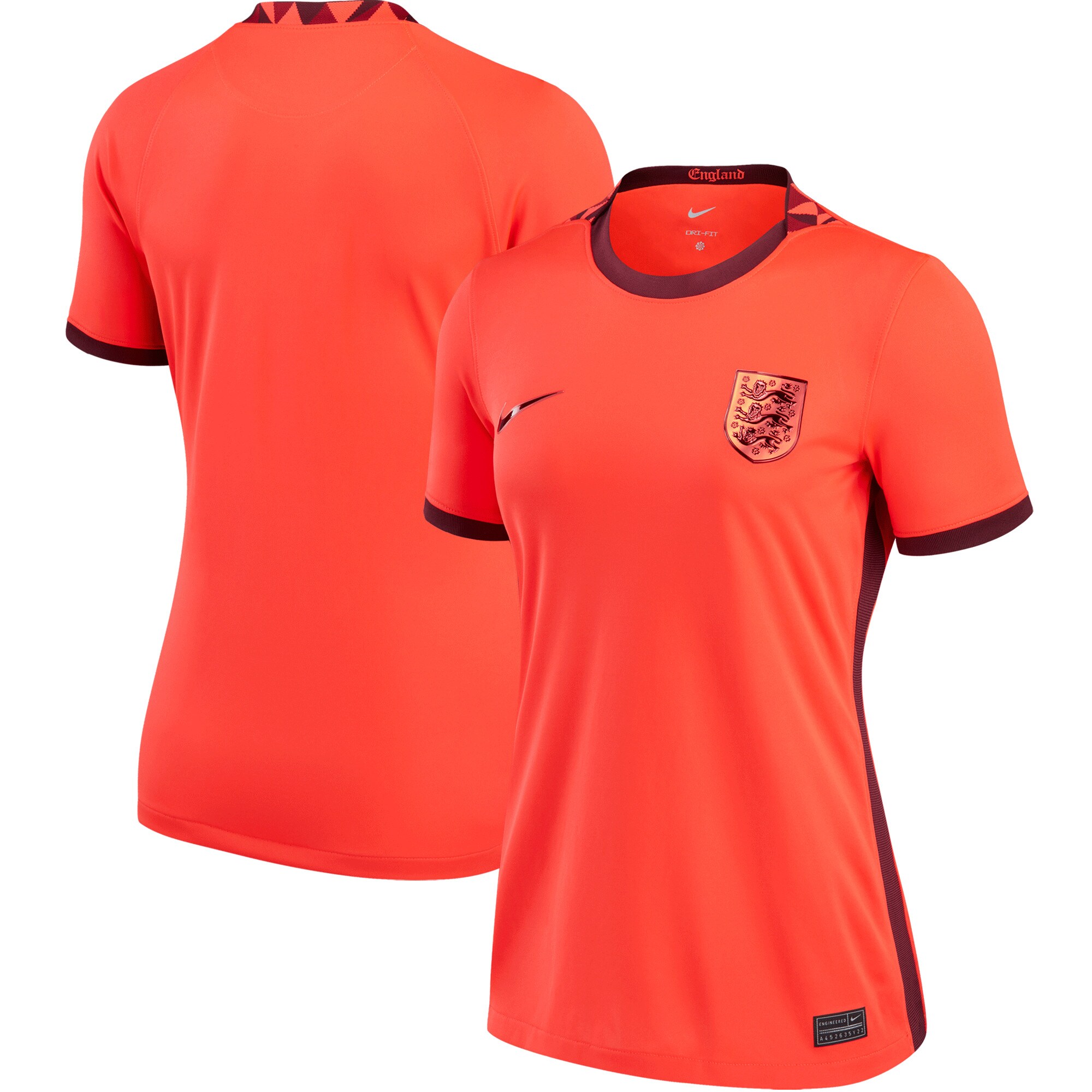 Shop england women8217s national team nike women8217s 202223 away replica blank jersey – red – France Football Shirts & World Cup Jerseys