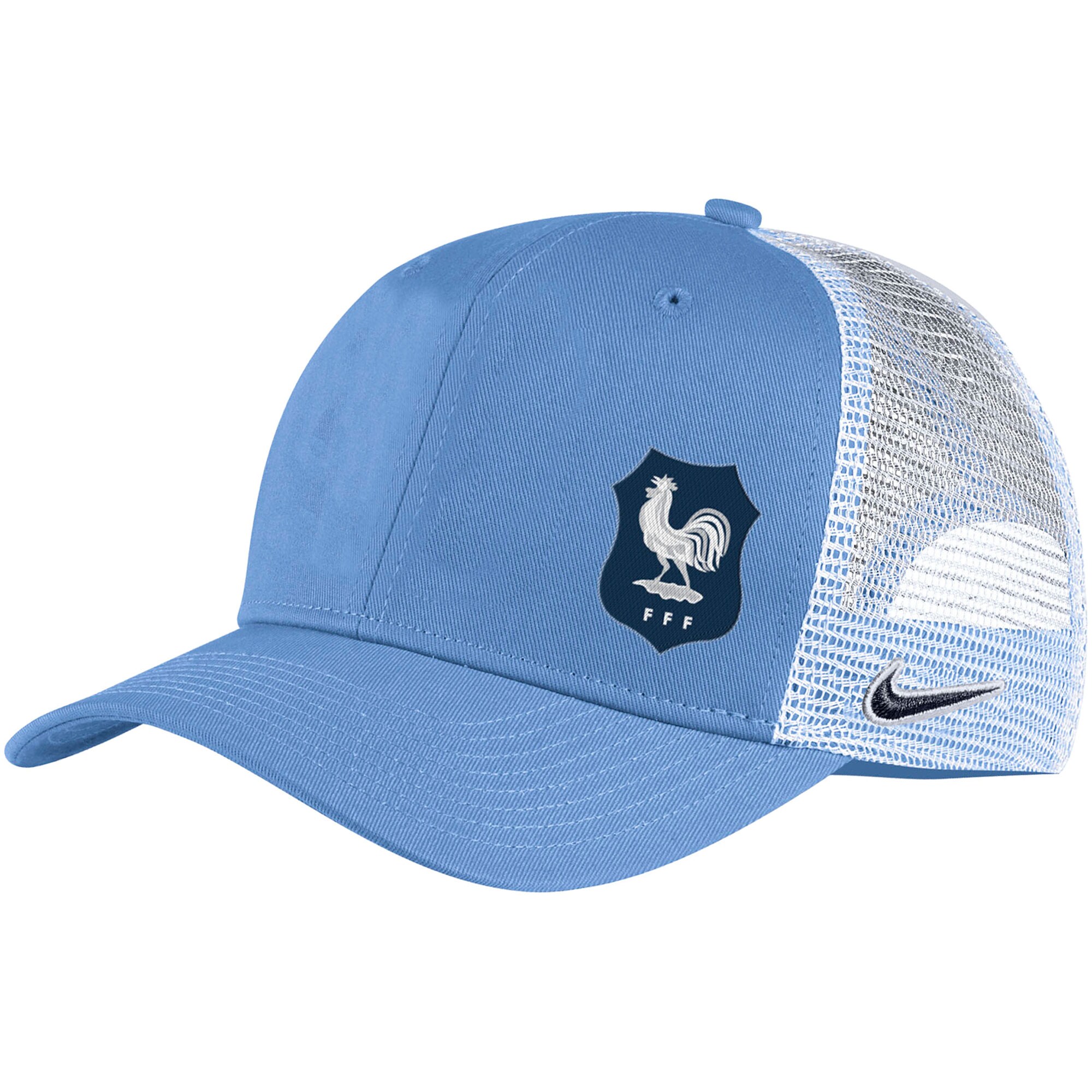 Shop france national team nike classic99 trucker snapback hat – blue – France Football Shirts & World Cup Jerseys