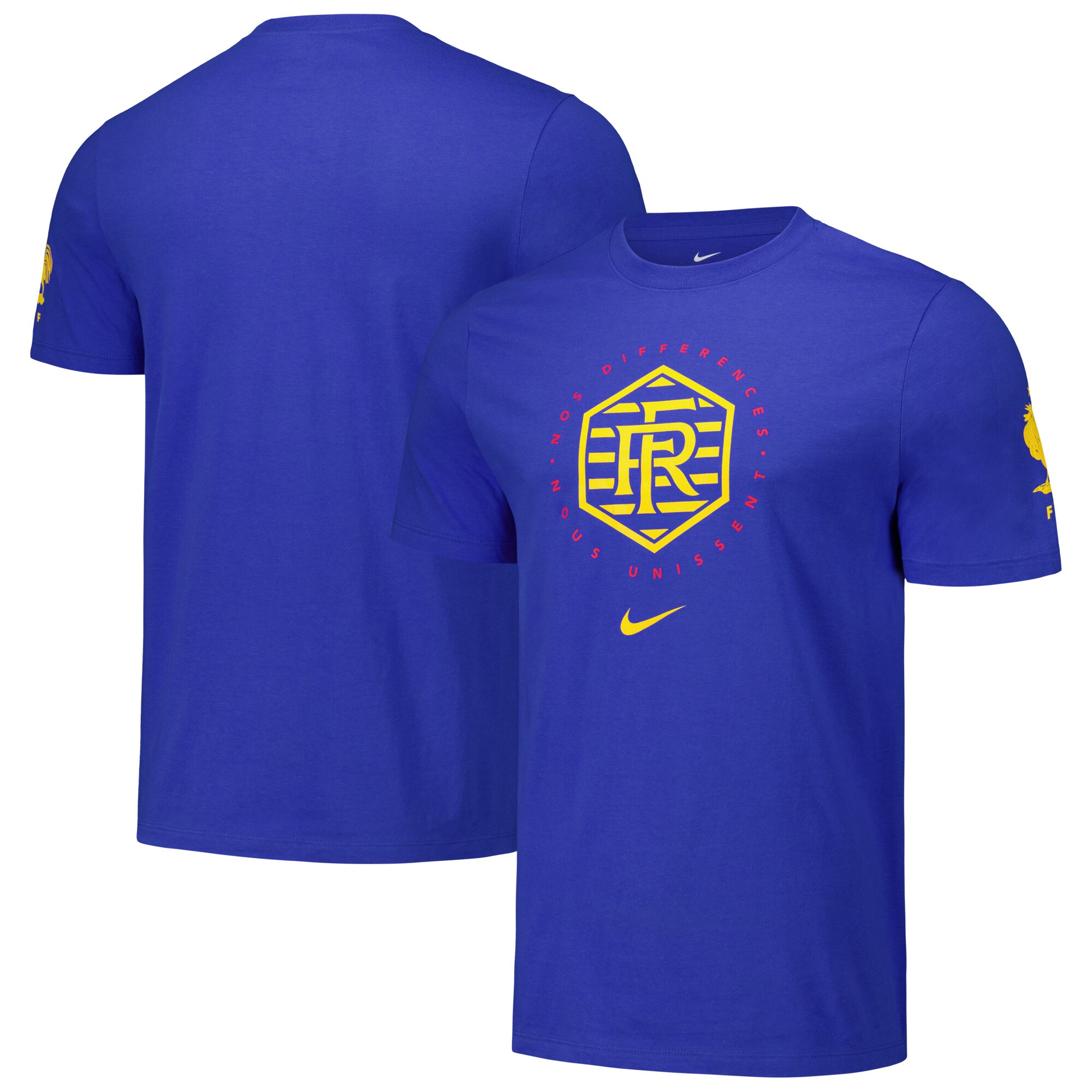 Shop france national team nike localized core cotton t-shirt – royal – France Football Shirts & World Cup Jerseys