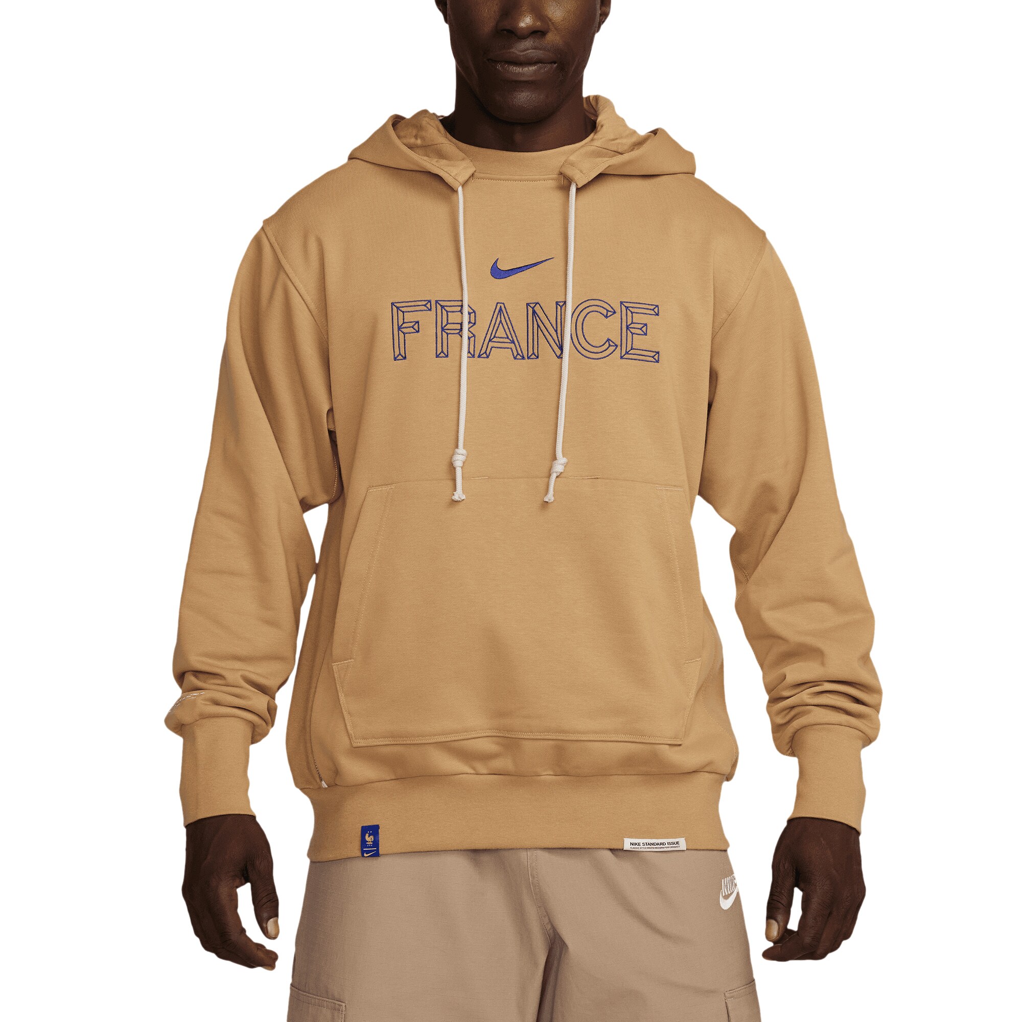 Shop france national team nike standard issue pullover hoodie – gold – France Football Shirts & World Cup Jerseys