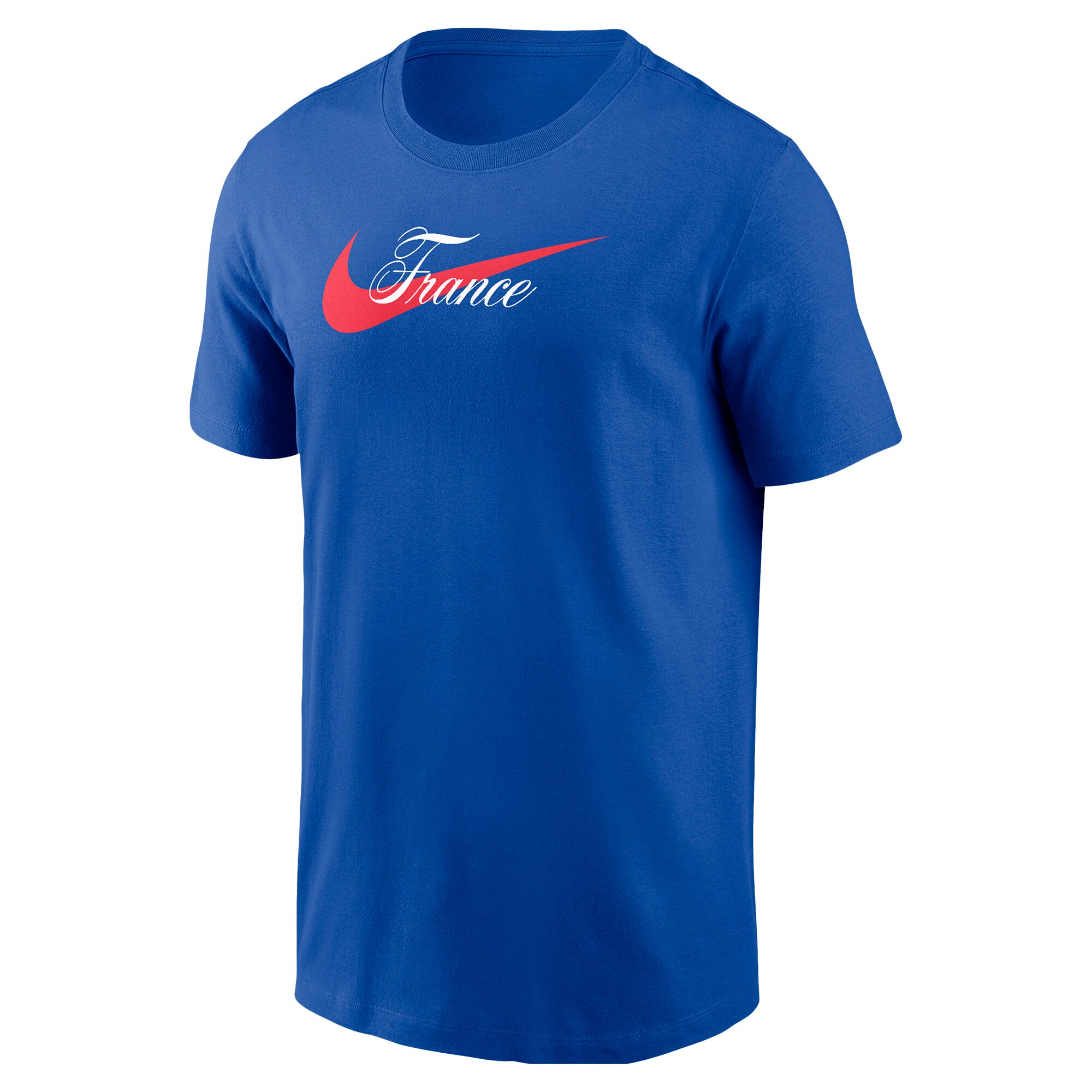 Shop france national team nike team wordmark swoosh core t-shirt – royal – France Football Shirts & World Cup Jerseys