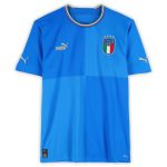 Shop gianfranco zola italy national team autographed fanatics authentic 2022-23 blue home puma jersey – bas – France Football Shirts & World Cup Jerseys