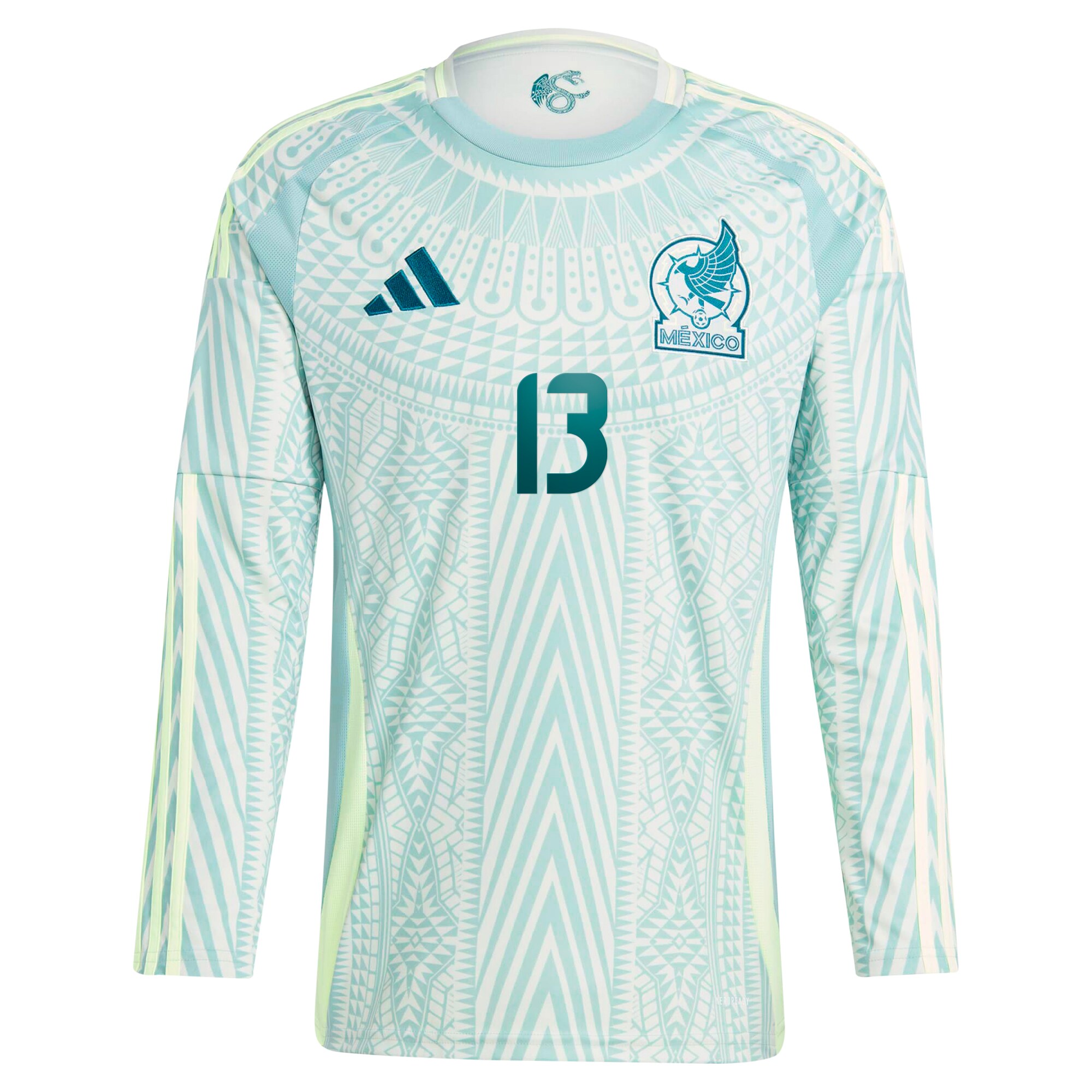 Shop guillermo ochoa mexico national team adidas 2024 away replica player long sleeve jersey – green – France Football Shirts & World Cup Jerseys