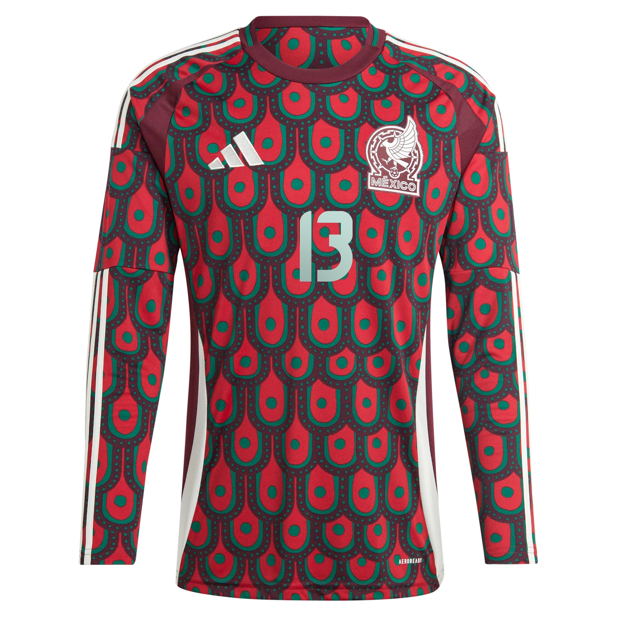 Shop guillermo ochoa mexico national team adidas 2024 home replica player long sleeve jersey – burgundy – France Football Shirts & World Cup Jerseys
