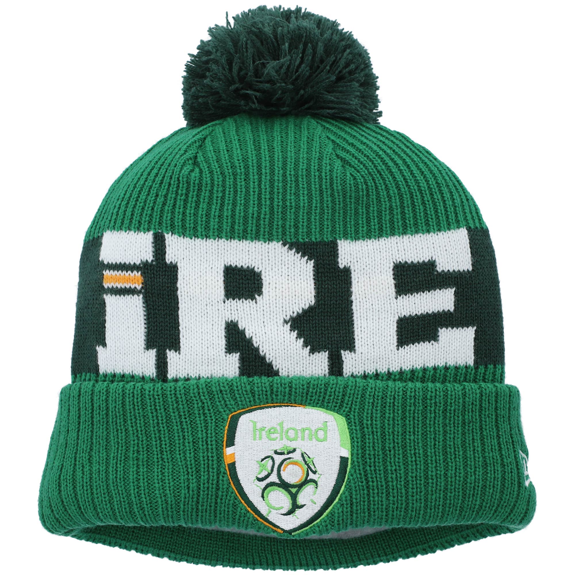 Shop ireland national team new era essential bob cuffed knit hat – green – France Football Shirts & World Cup Jerseys