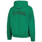 Shop ireland national team old english oversized raglan pullover hoodie – green – France Football Shirts & World Cup Jerseys