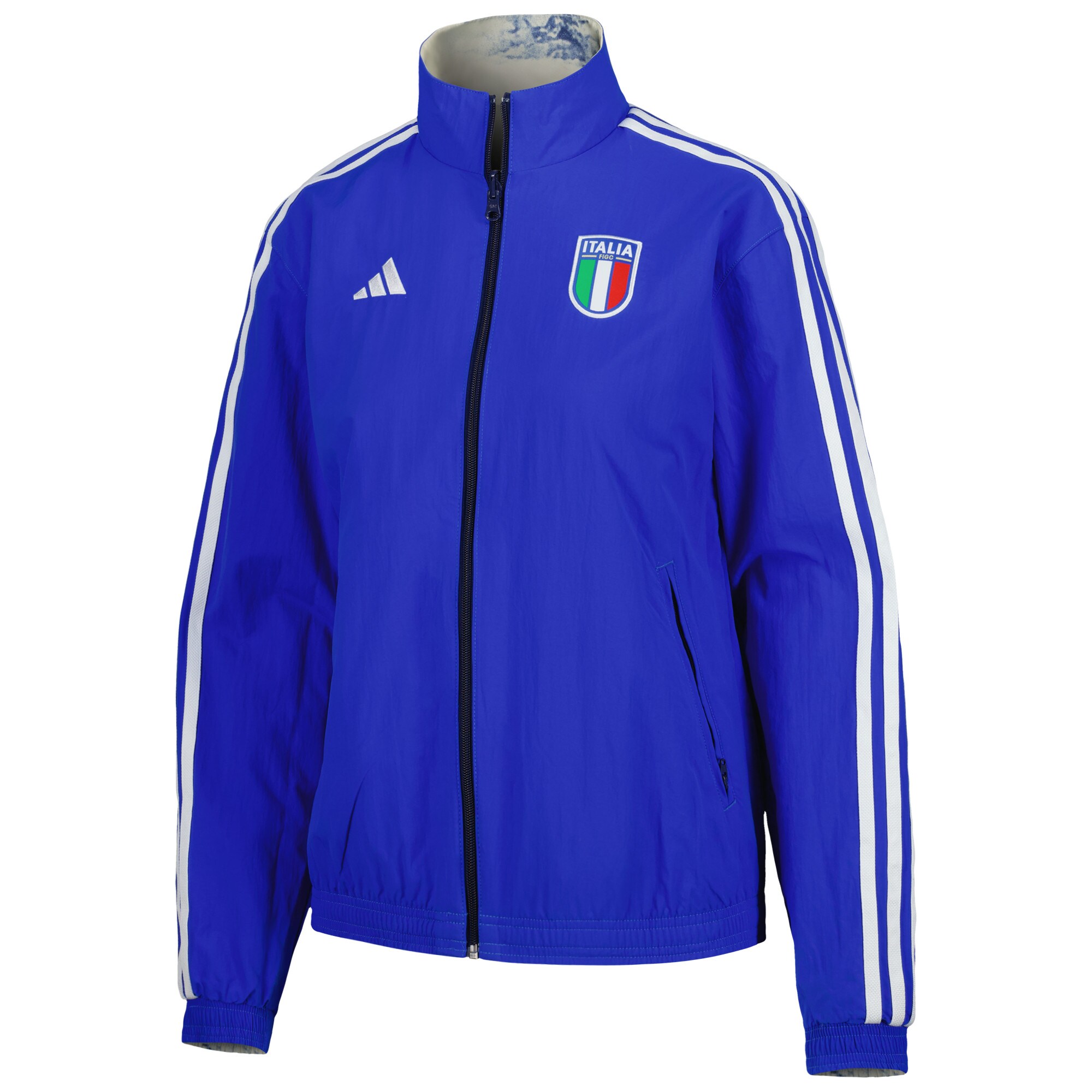 Shop italy national team adidas women8217s anthem reversible full-zip jacket – blue – France Football Shirts & World Cup Jerseys