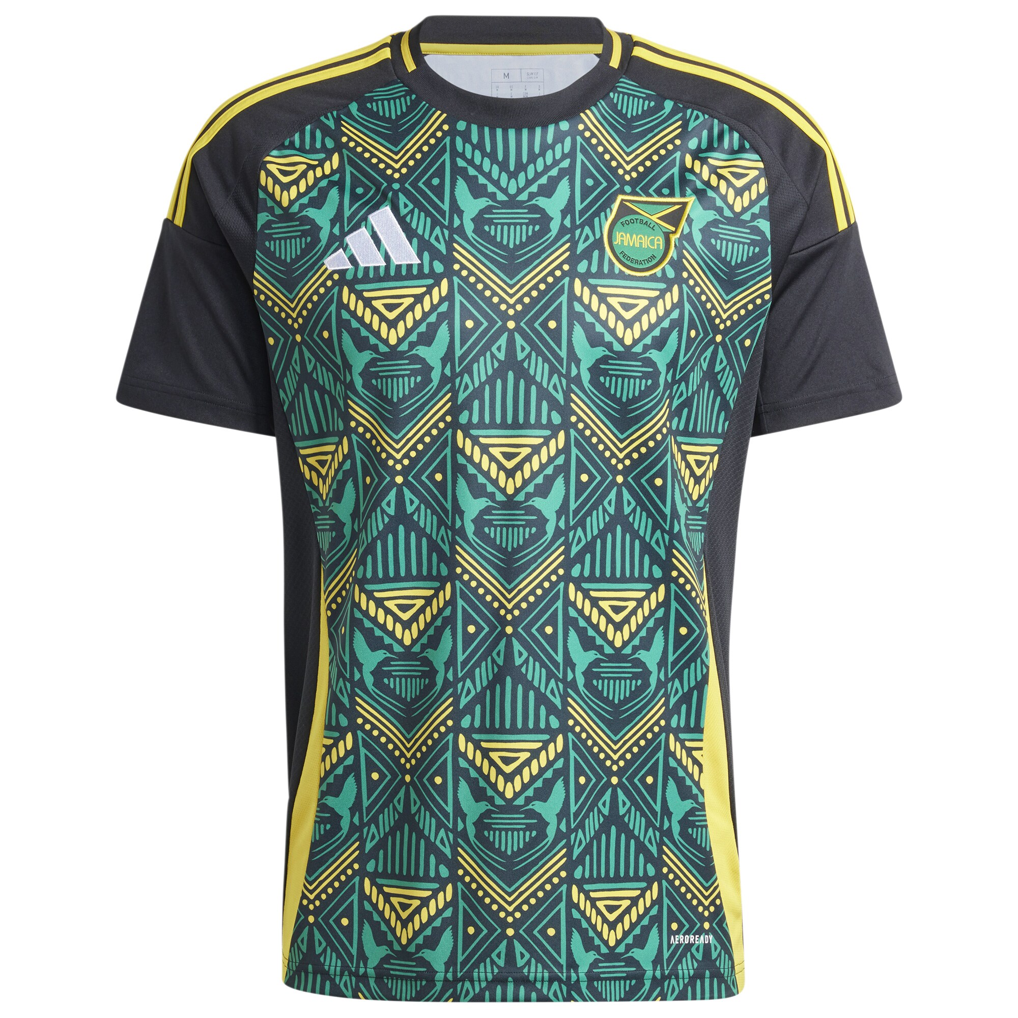 Shop jamaica national team adidas 2024 away replica jersey – black – France Football Shirts & World Cup Jerseys