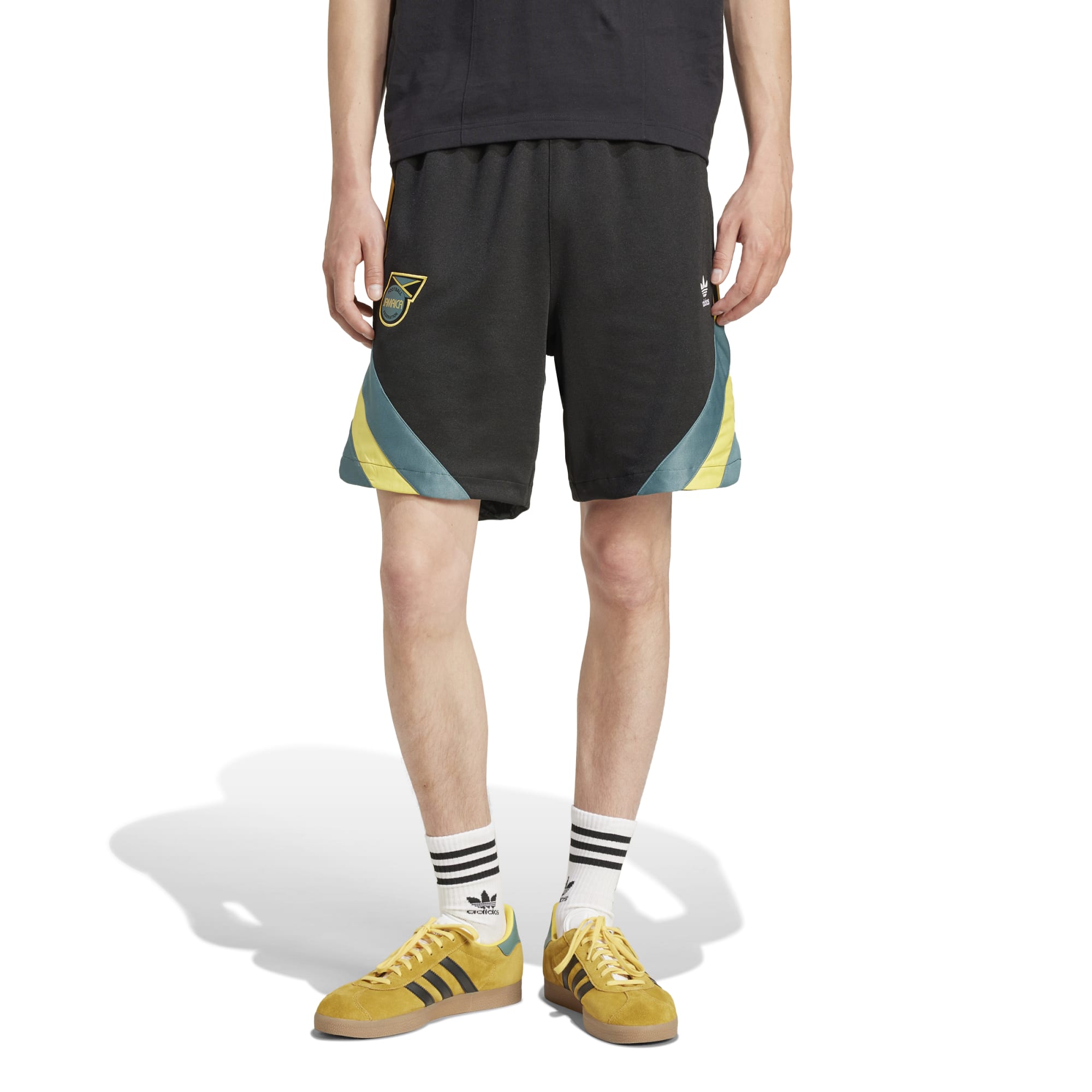 Shop jamaica national team adidas originals lifestyler shorts – black – France Football Shirts & World Cup Jerseys