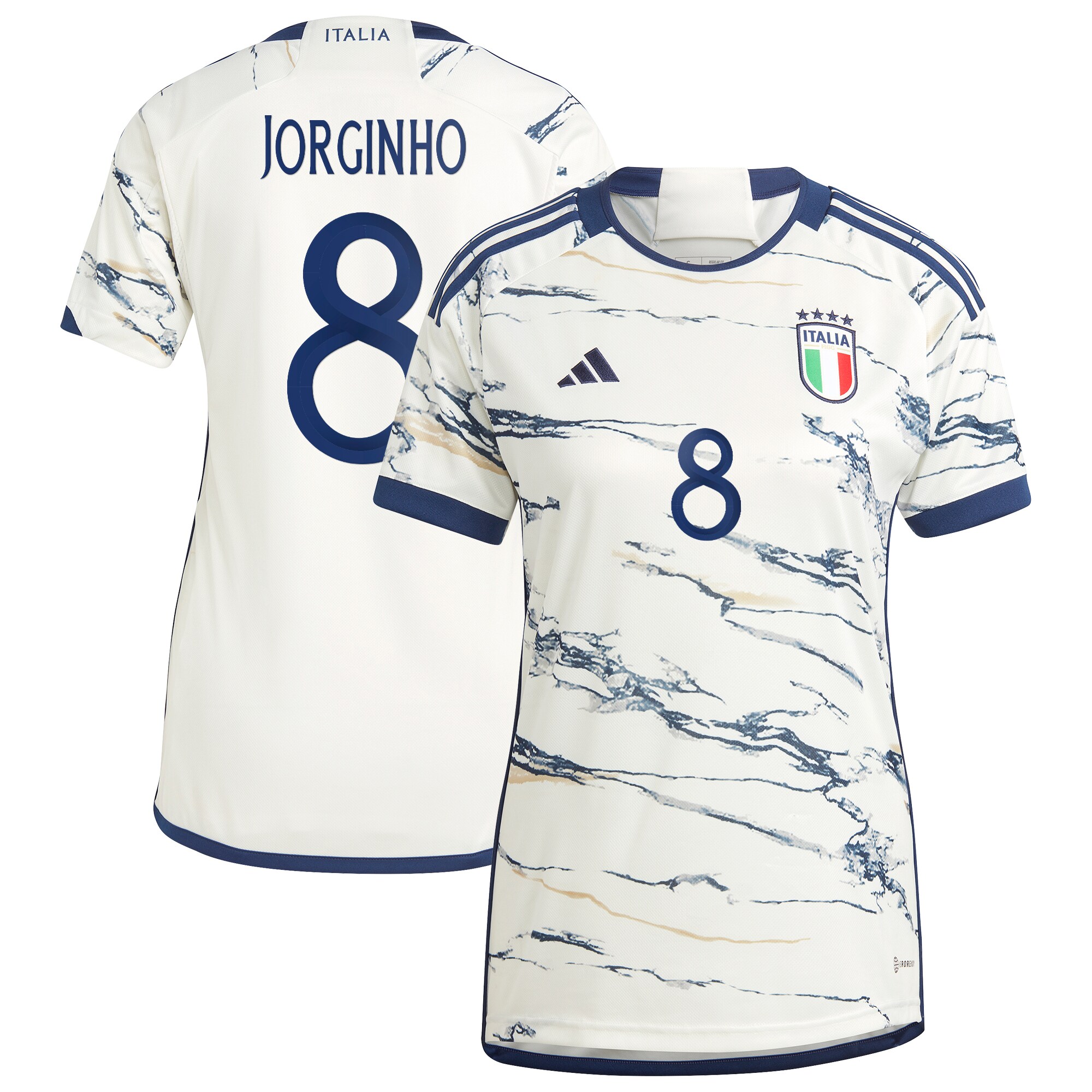 Shop jorginho italy national team adidas women8217s 2023 away replica jersey – white – France Football Shirts & World Cup Jerseys