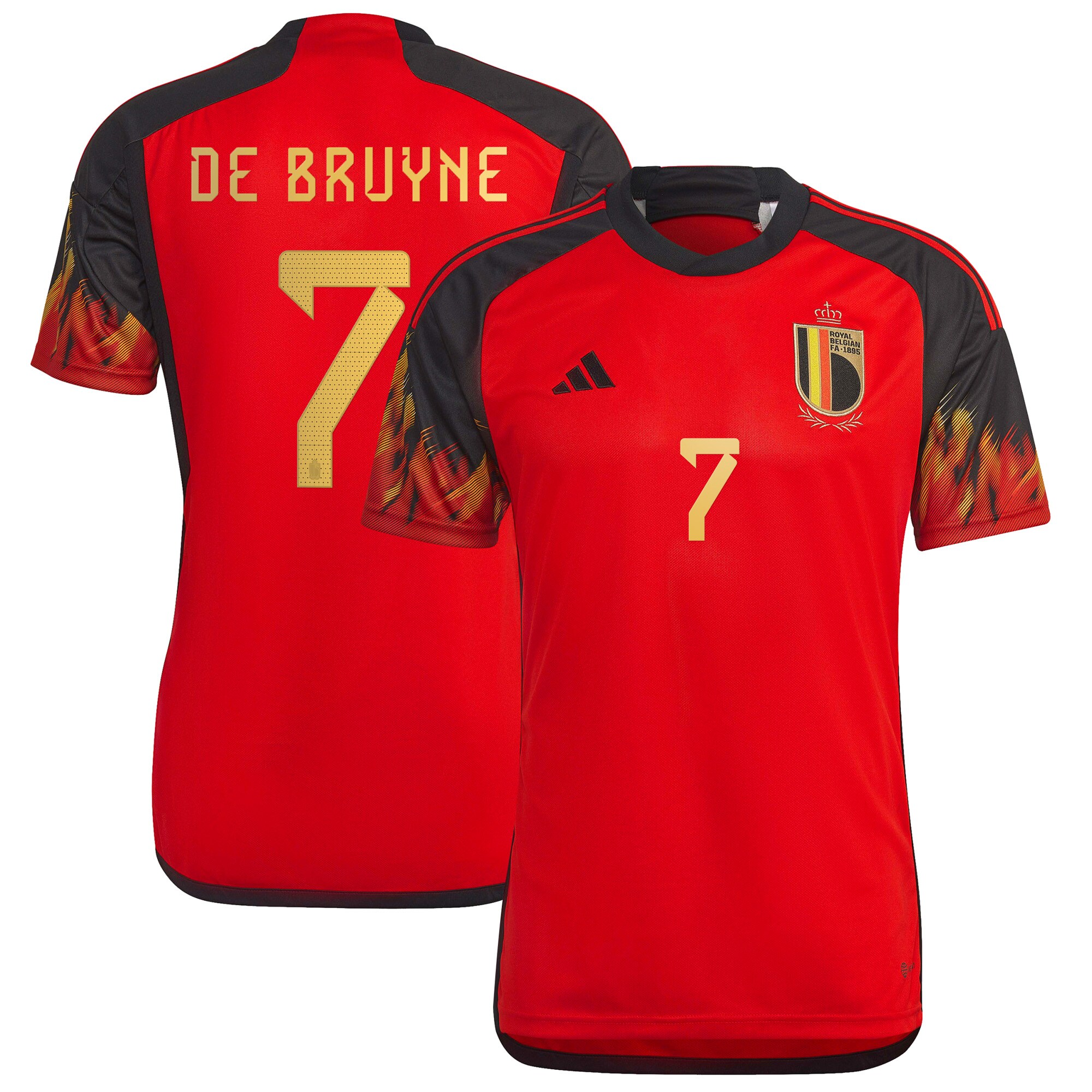 Shop kevin de bruyne belgium national team adidas 202223 home replica jersey – red – France Football Shirts & World Cup Jerseys