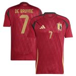 Shop kevin de bruyne belgium national team adidas 2024 home replica player jersey – burgundy – France Football Shirts & World Cup Jerseys