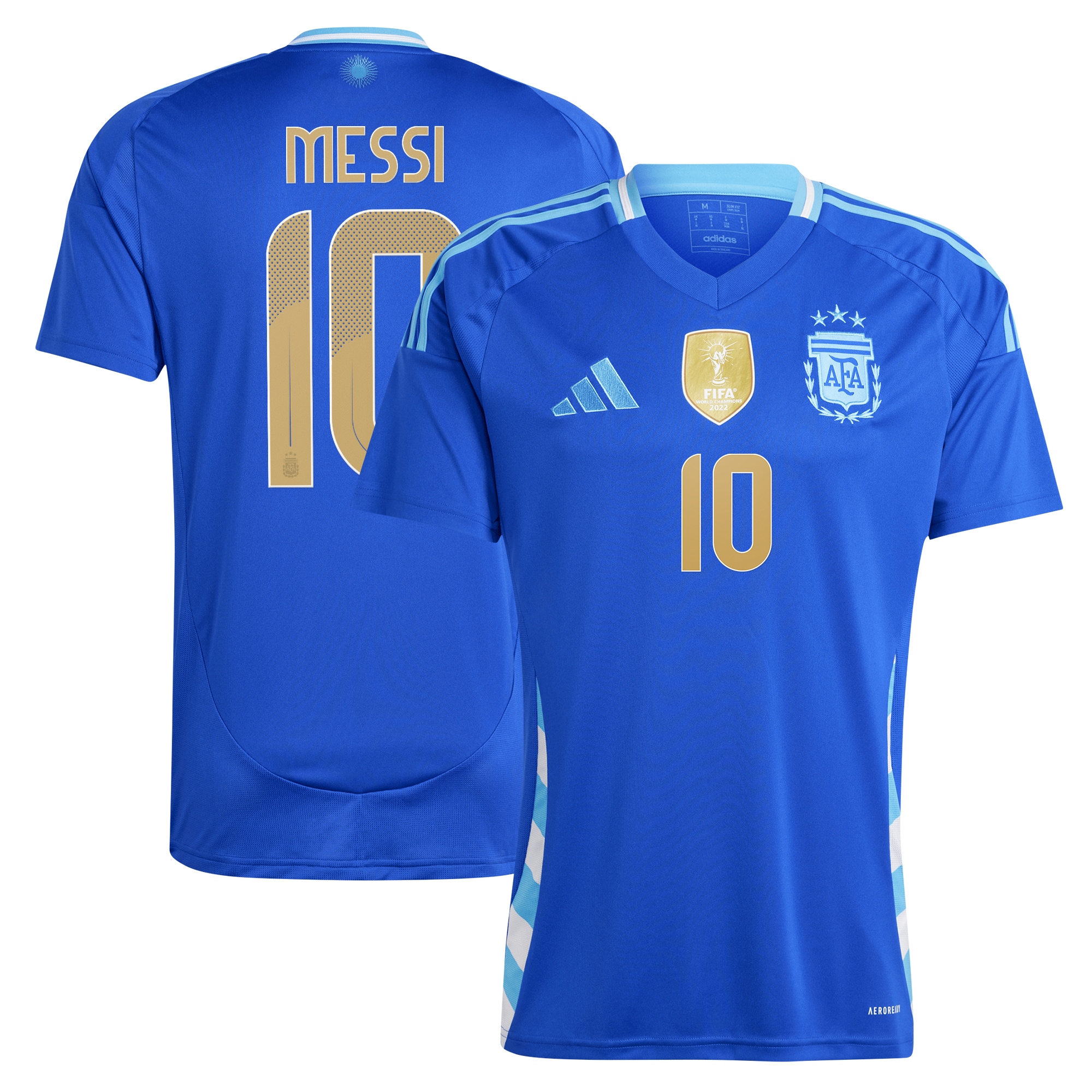 Shop lionel messi argentina national team adidas 2024 away replica player jersey – blue – France Football Shirts & World Cup Jerseys