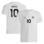 Shop lionel messi argentina national team adidas youth name amp number t-shirt – white – France Football Shirts & World Cup Jerseys