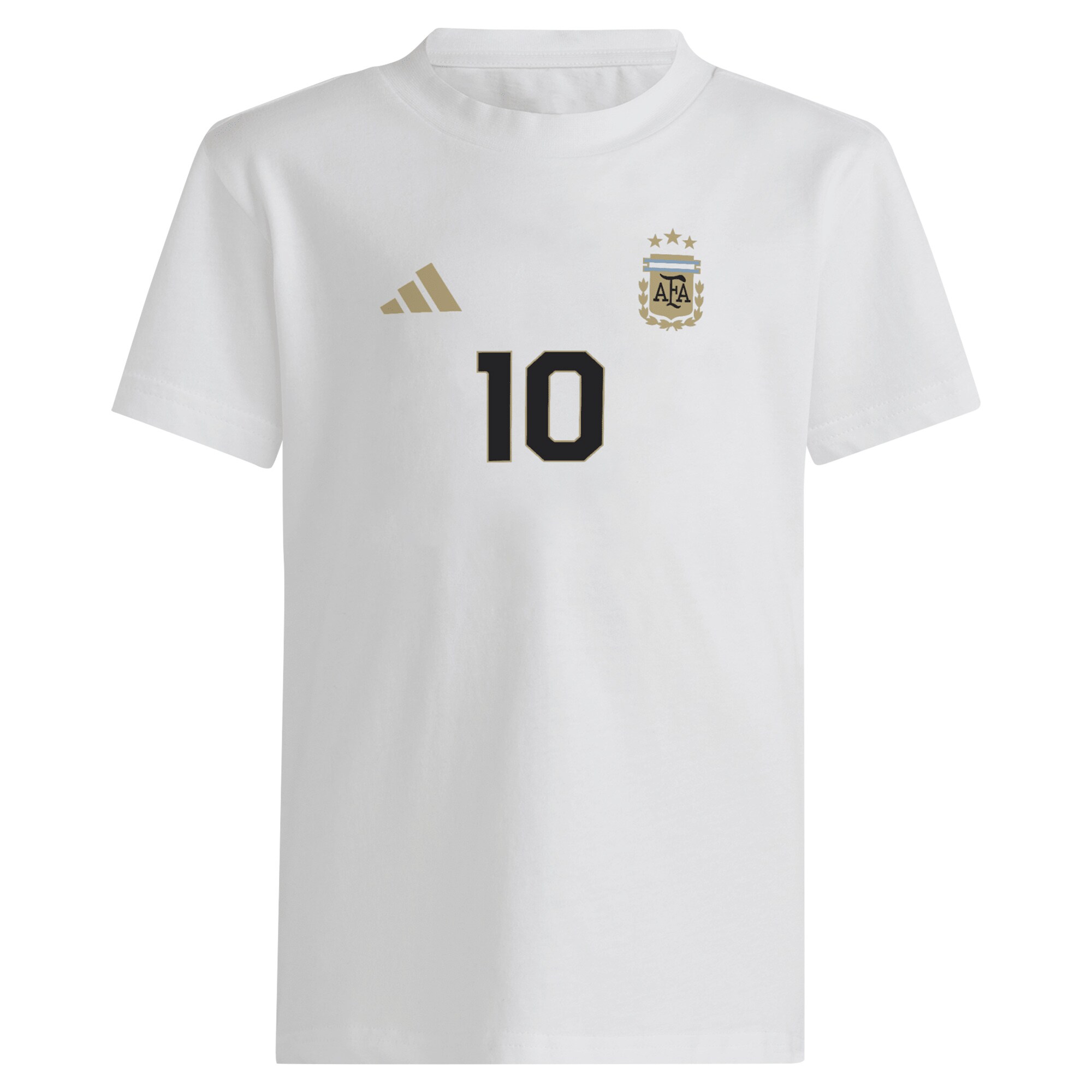 Shop lionel messi argentina national team adidas youth name amp number t-shirt – white – France Football Shirts & World Cup Jerseys
