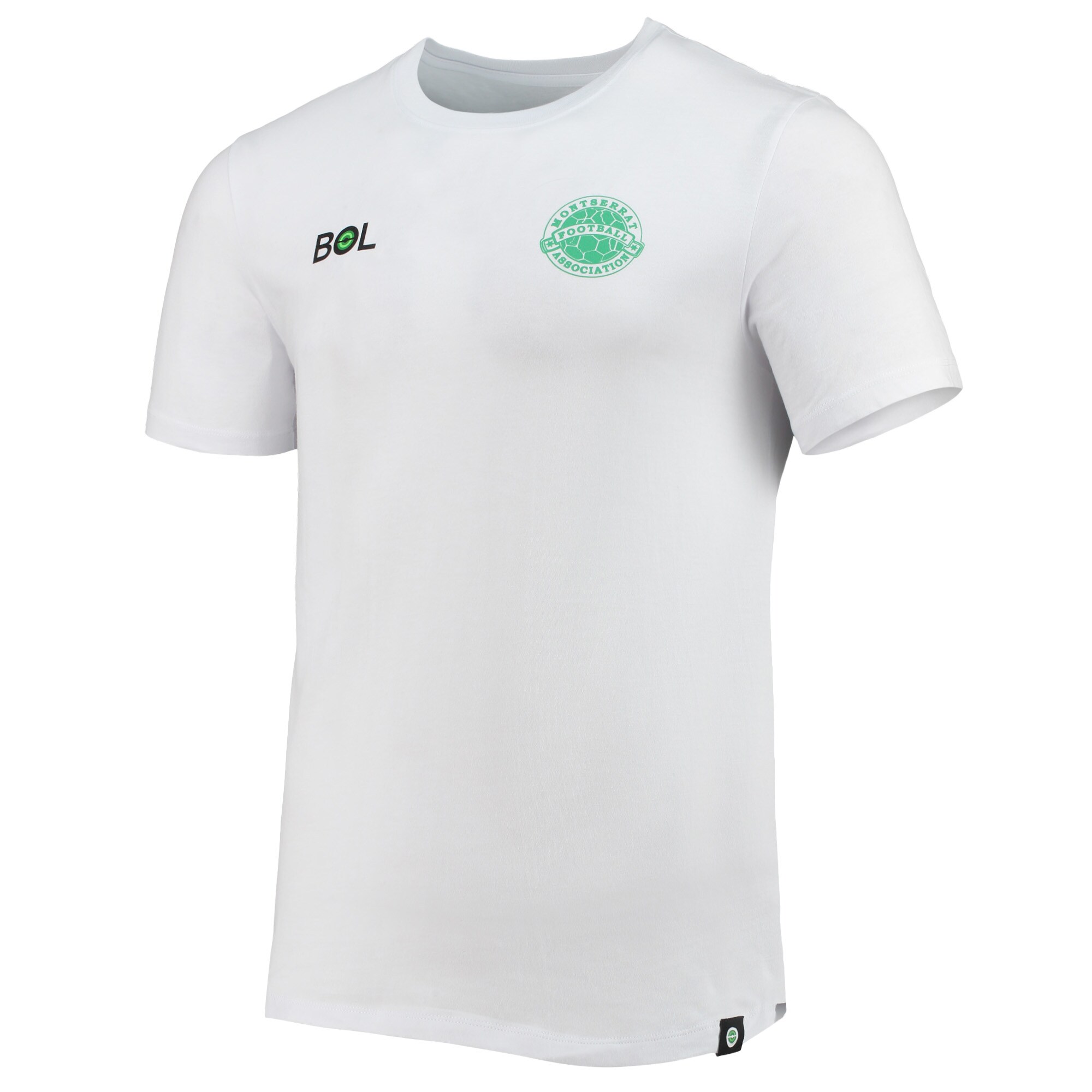 Shop montserrat national team volcano t-shirt – white – France Football Shirts & World Cup Jerseys